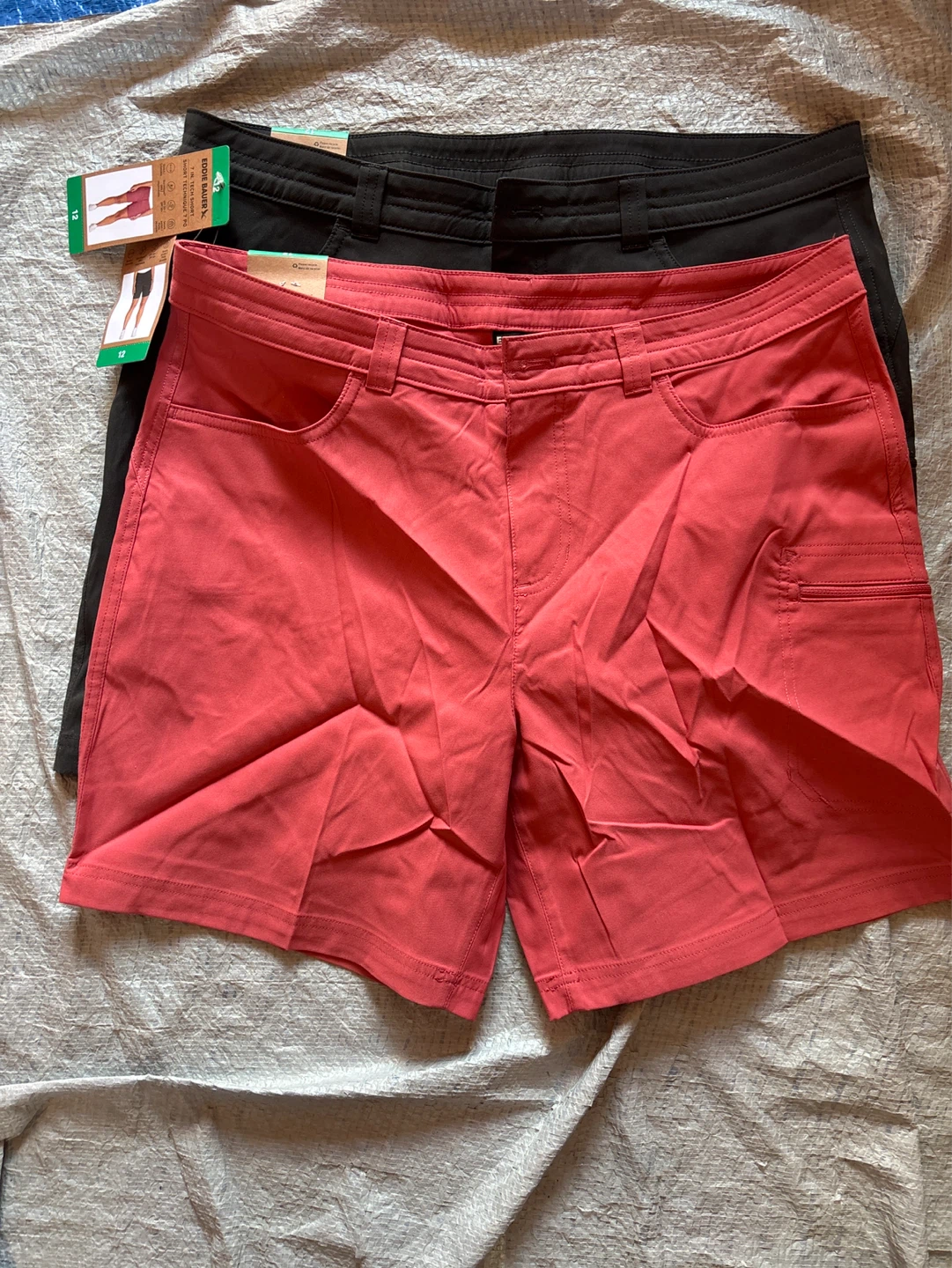 2pc Eddie Bauer Women's 7 In. Tech Short - Size 12