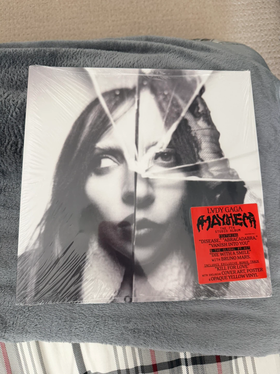 Lady Gaga "Mayhem”  Yellow Vinyl Record