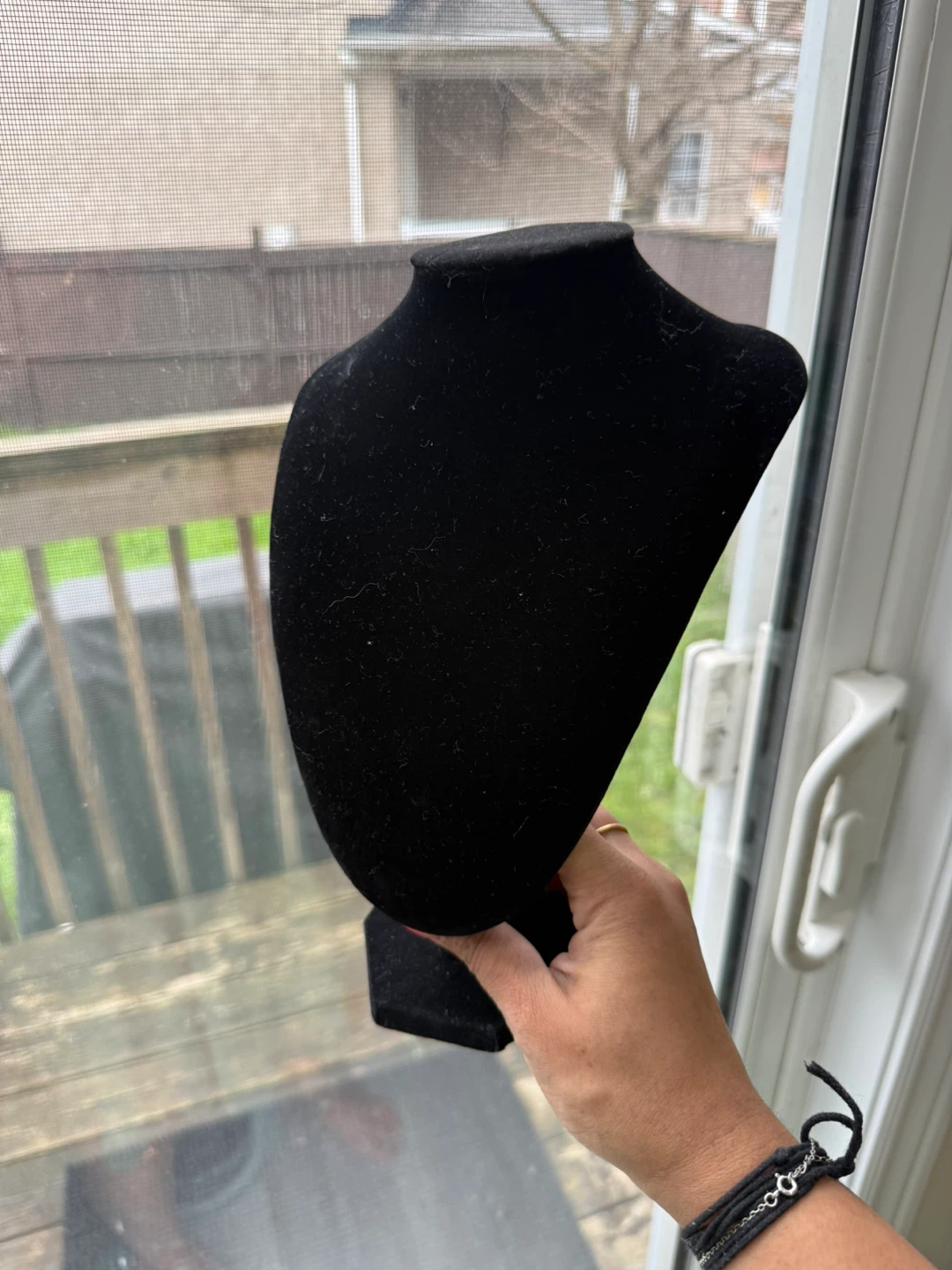 Black Velvet Necklace Display Bust - photo 2