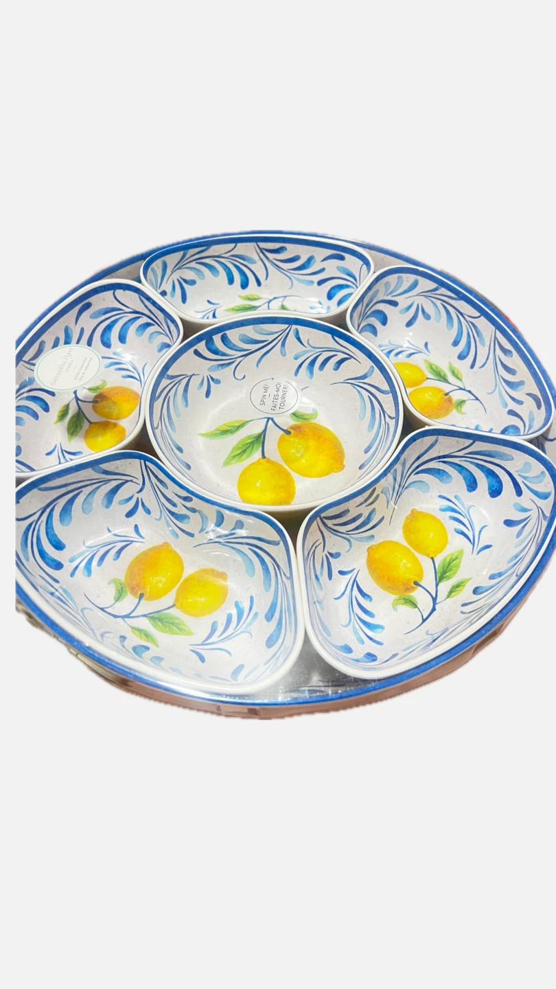 Samantha - Limonata Serving Platter with Bowls