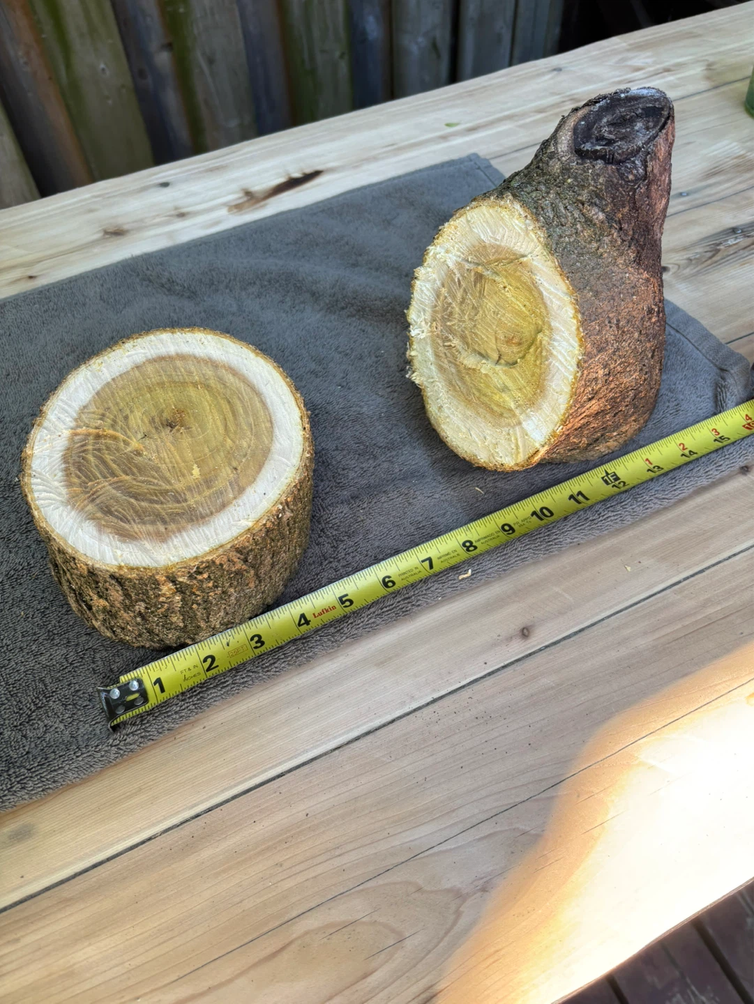 2 Natural Wood Slices for Crafting or Decor - photo 3