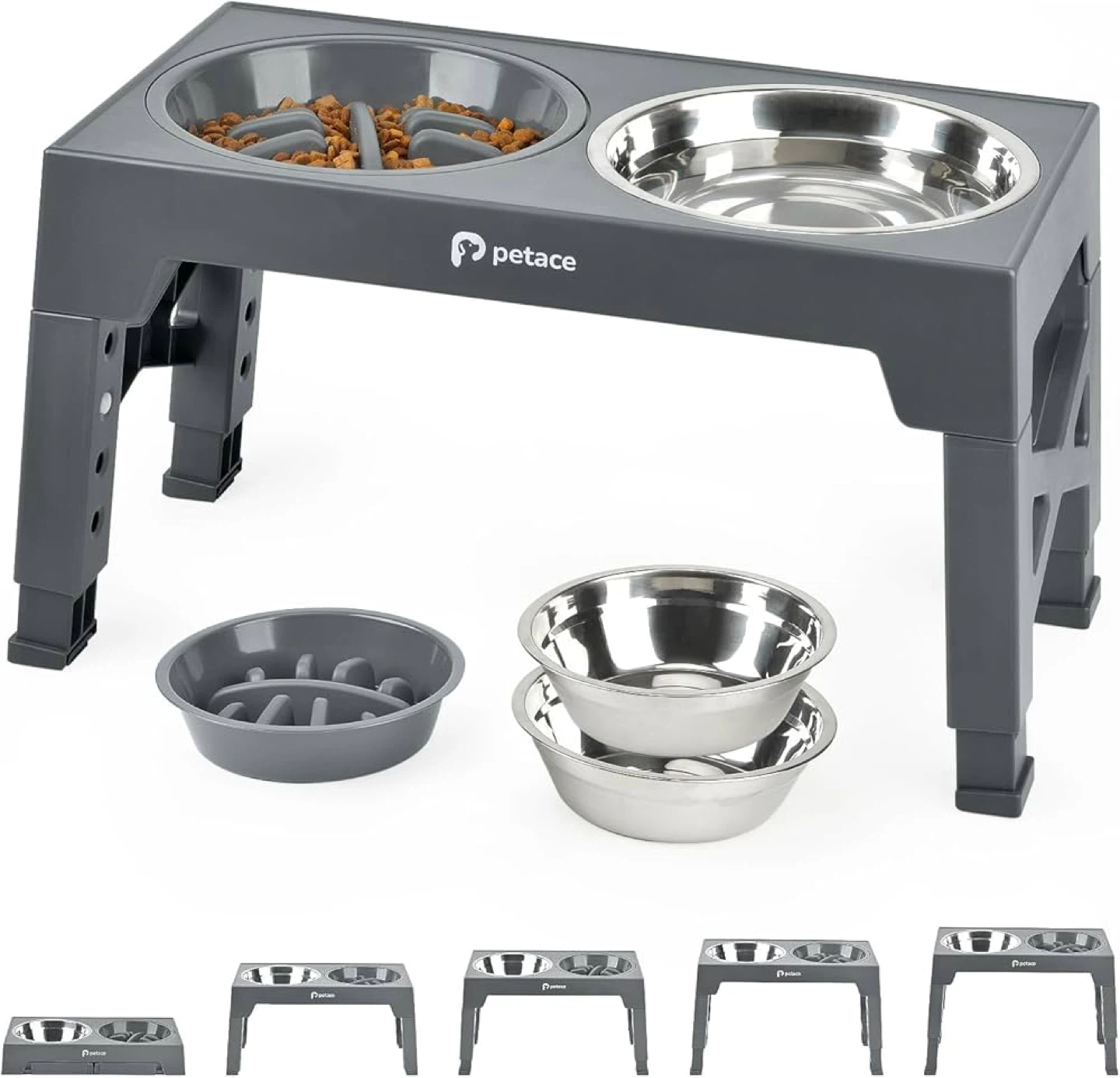 Petace Elevated Dog Bowls - Adjustable Height - photo 4