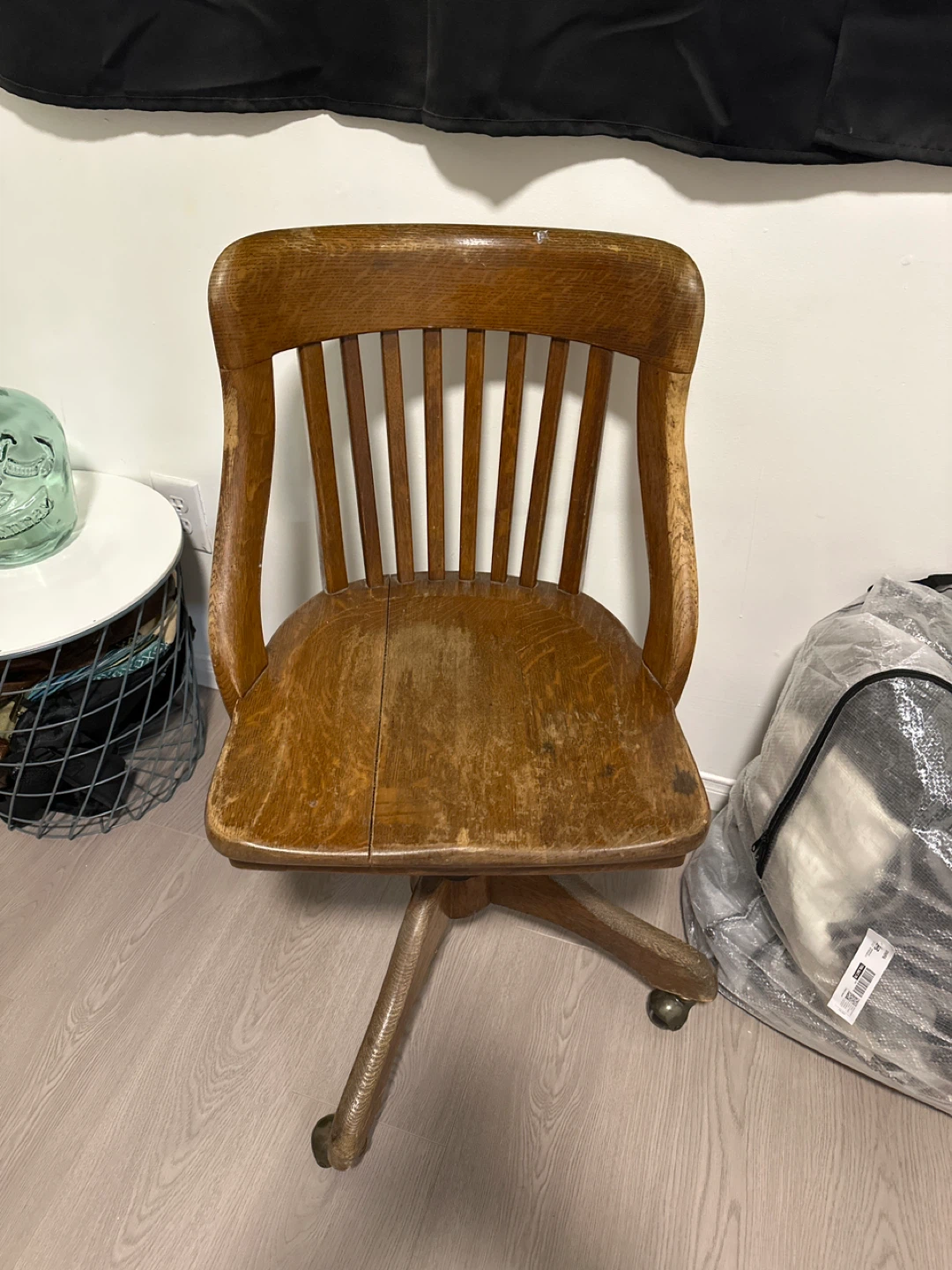 Vintage Wooden Desk Chair