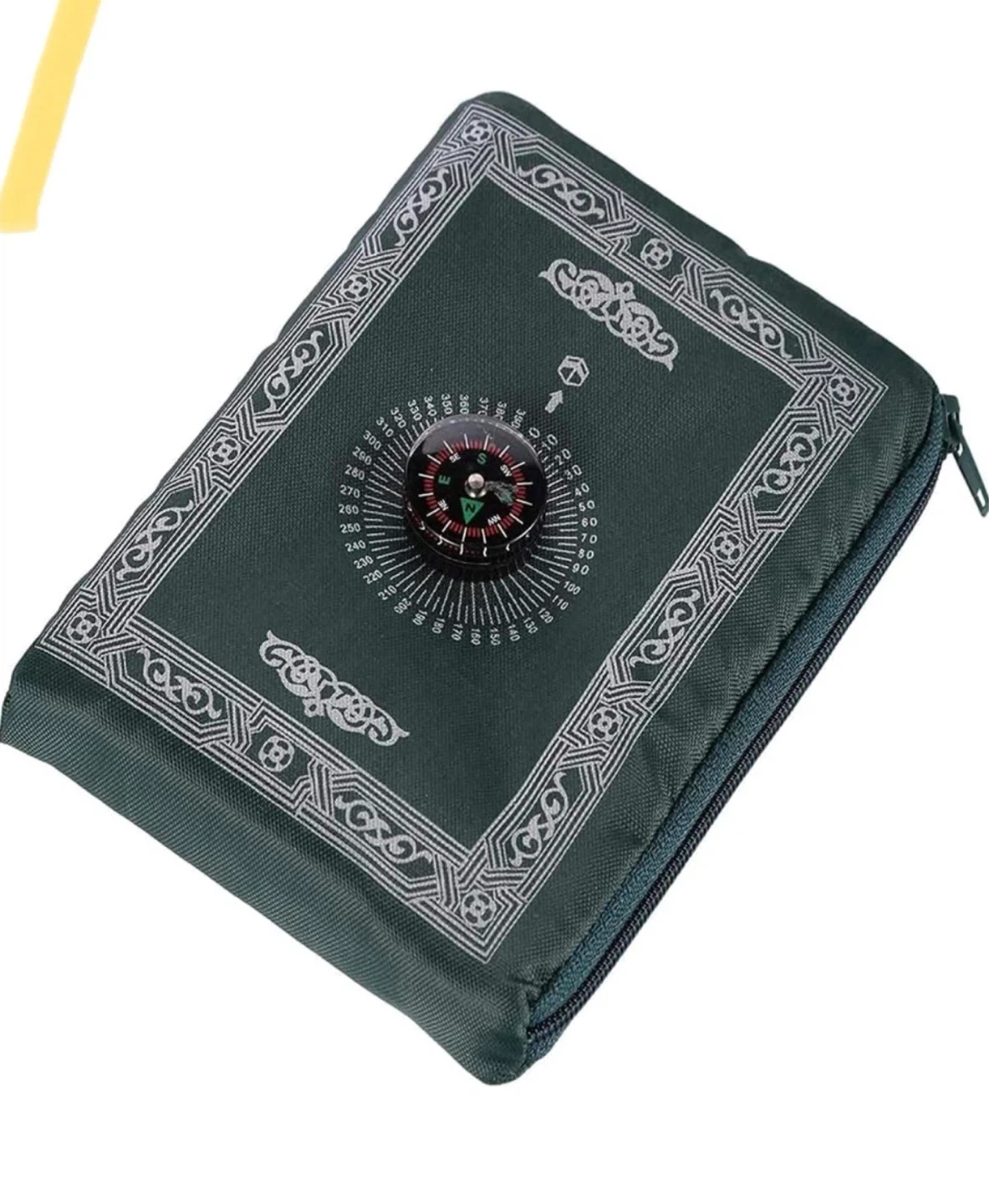Green Prayer Mat with Compass