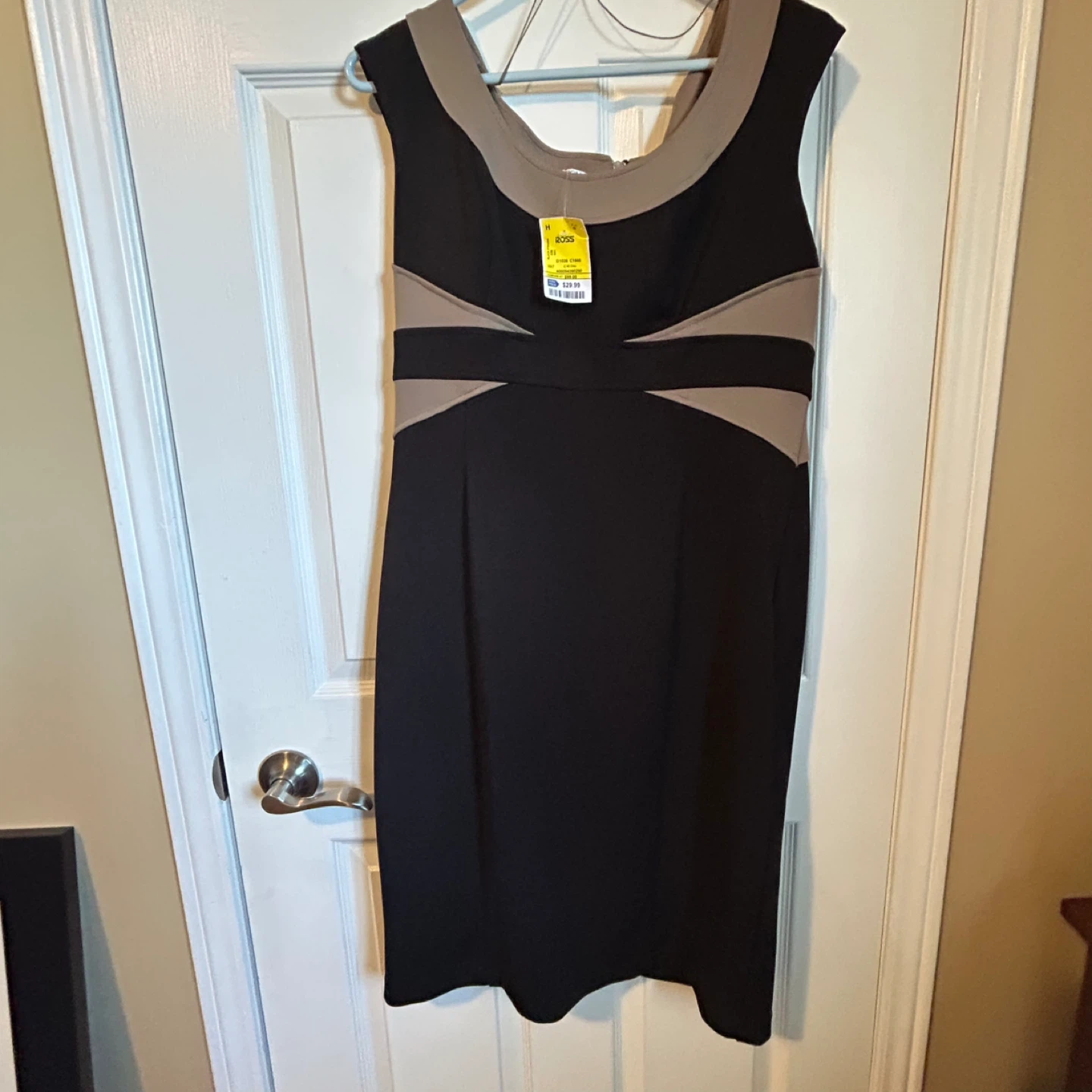 Black & Tan Sheath Dress