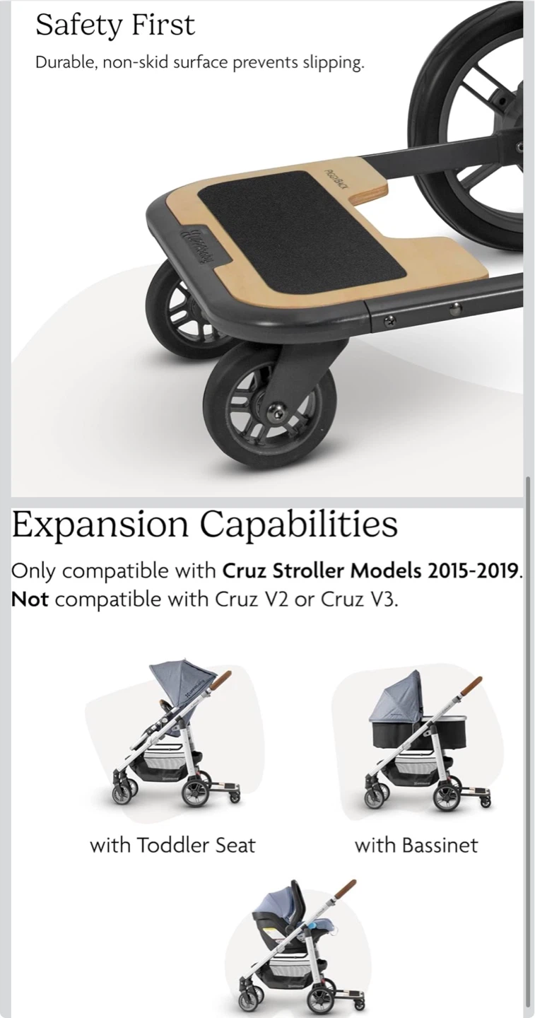 UPPAbaby Cruz Piggyback Ride-Along Board BNIB - photo 3