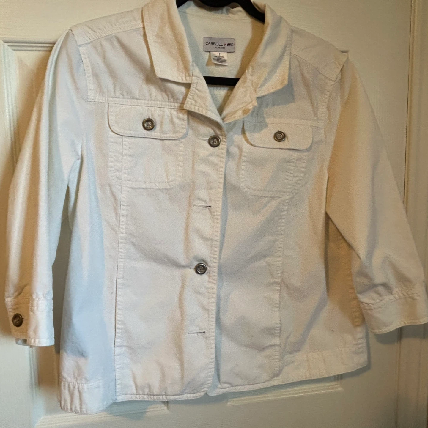Carroll Reed Classic White Denim Jacket