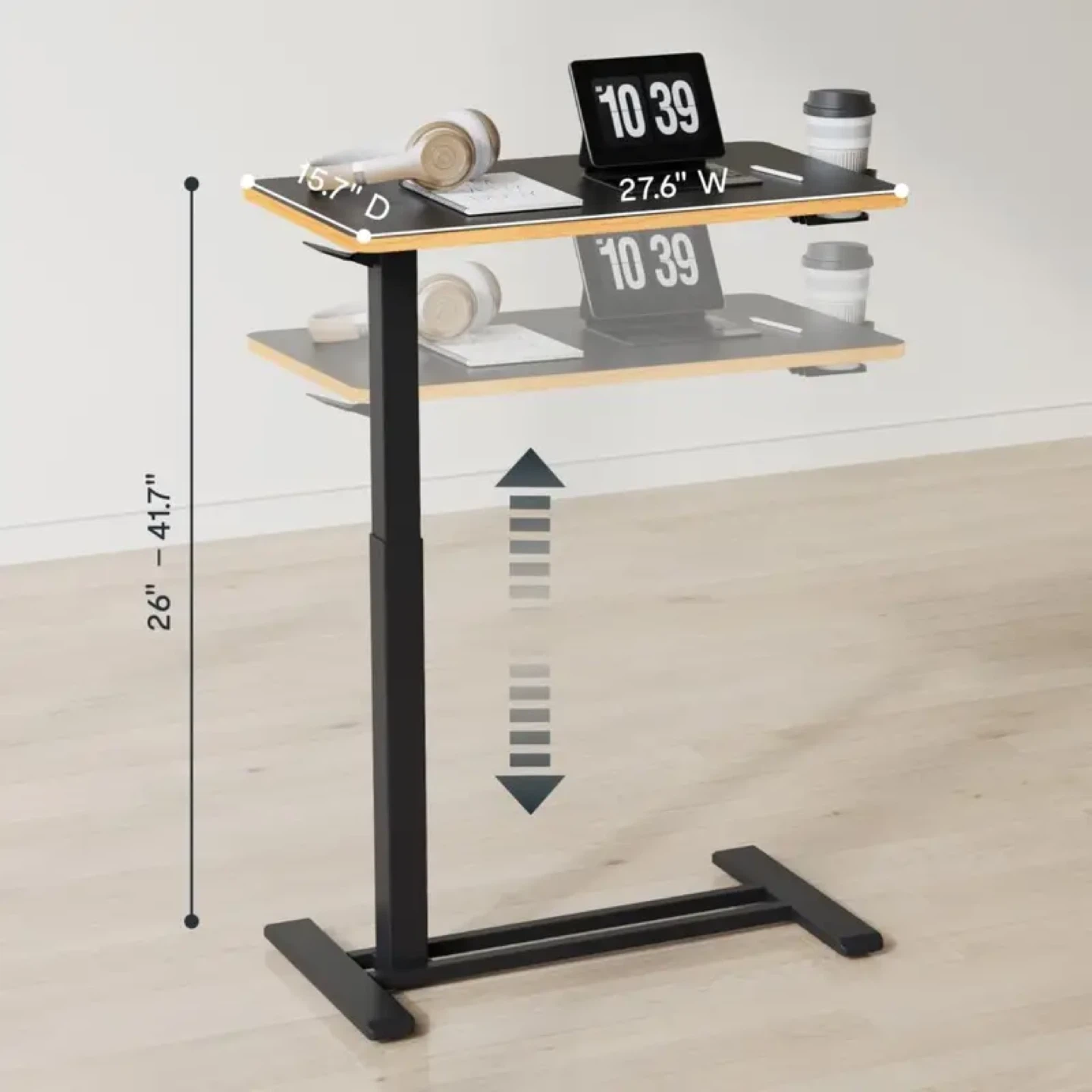 FLEXISPOT Mobile Standing Desk with Wheels - photo 2