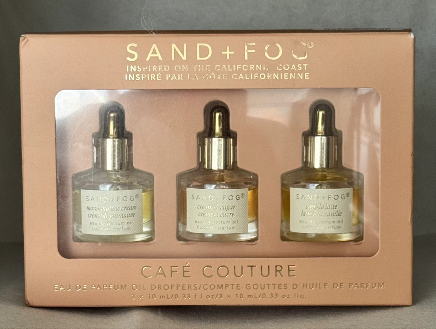 Sand + Fog ‘Cafe Couture’ Parfum Oil Dropper Set