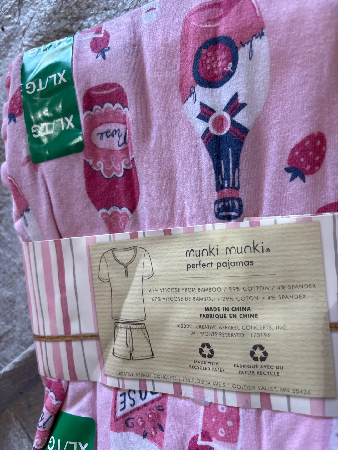 Munki Munki Women's 2-Piece Short Sleeve Pajama Set XL - photo 2