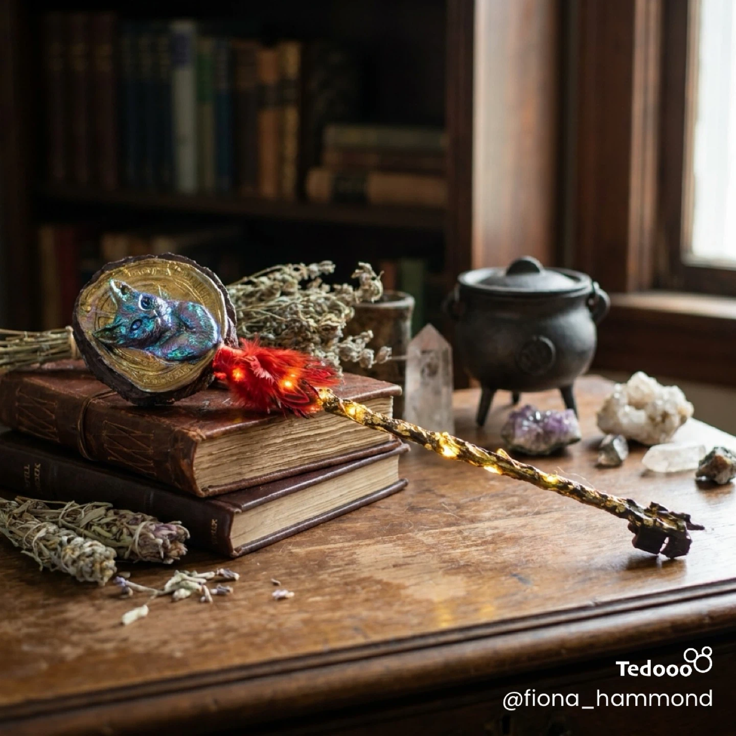 Fantasy Dragon/Cat Wand with Lights - photo 2