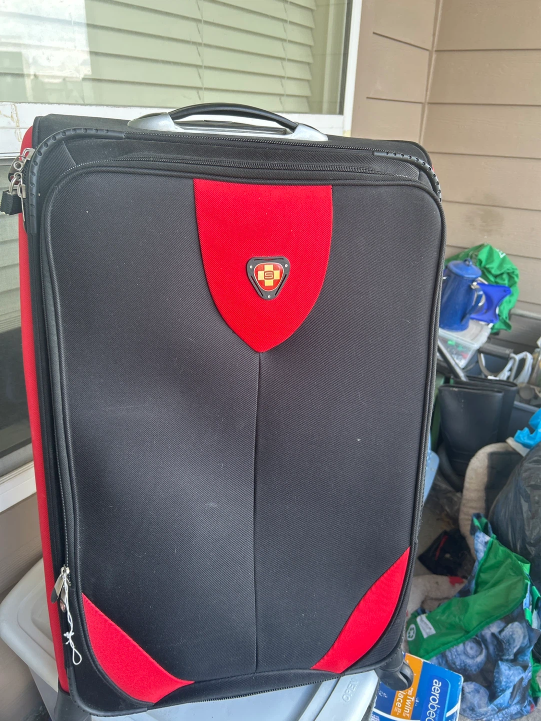 Samsonite Luggage - Black & Red