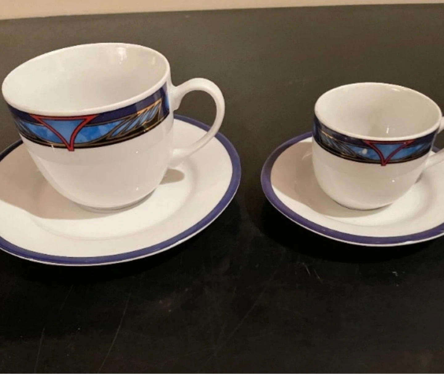 New 12 cups espresso and 12 coffee