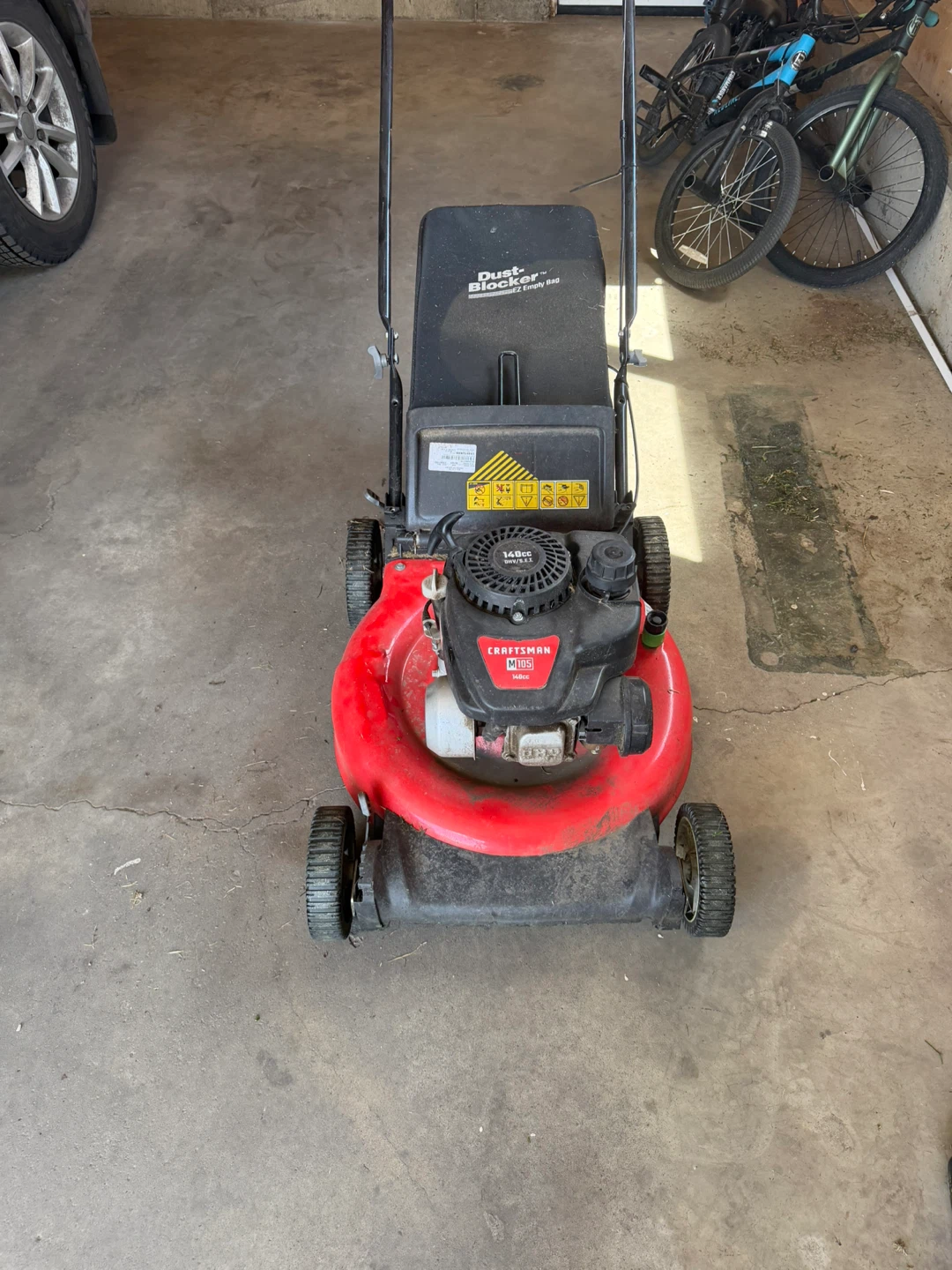Craftsman 140cc Gas Mower with Dust-Blocker Bag - photo 2
