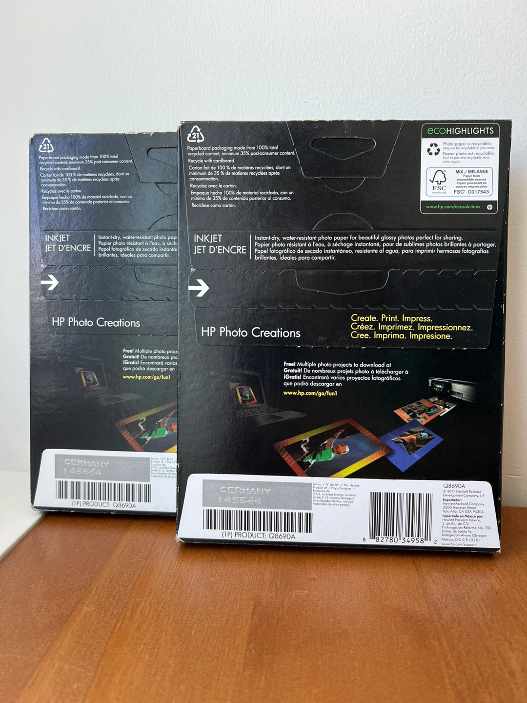 2x HP Advanced Photo Paper Glossy 5x7" 60 sheets - photo 2