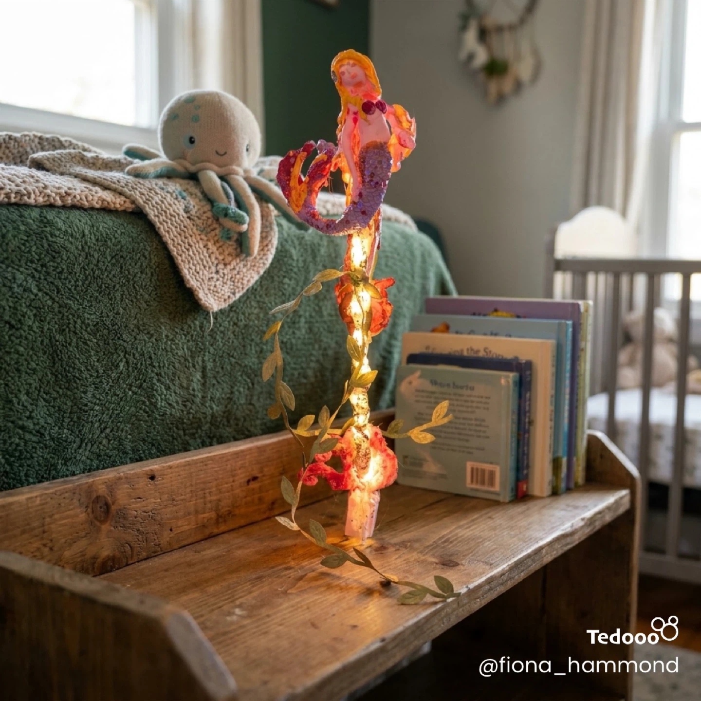Handmade Mermaid/Merman wand with Lights