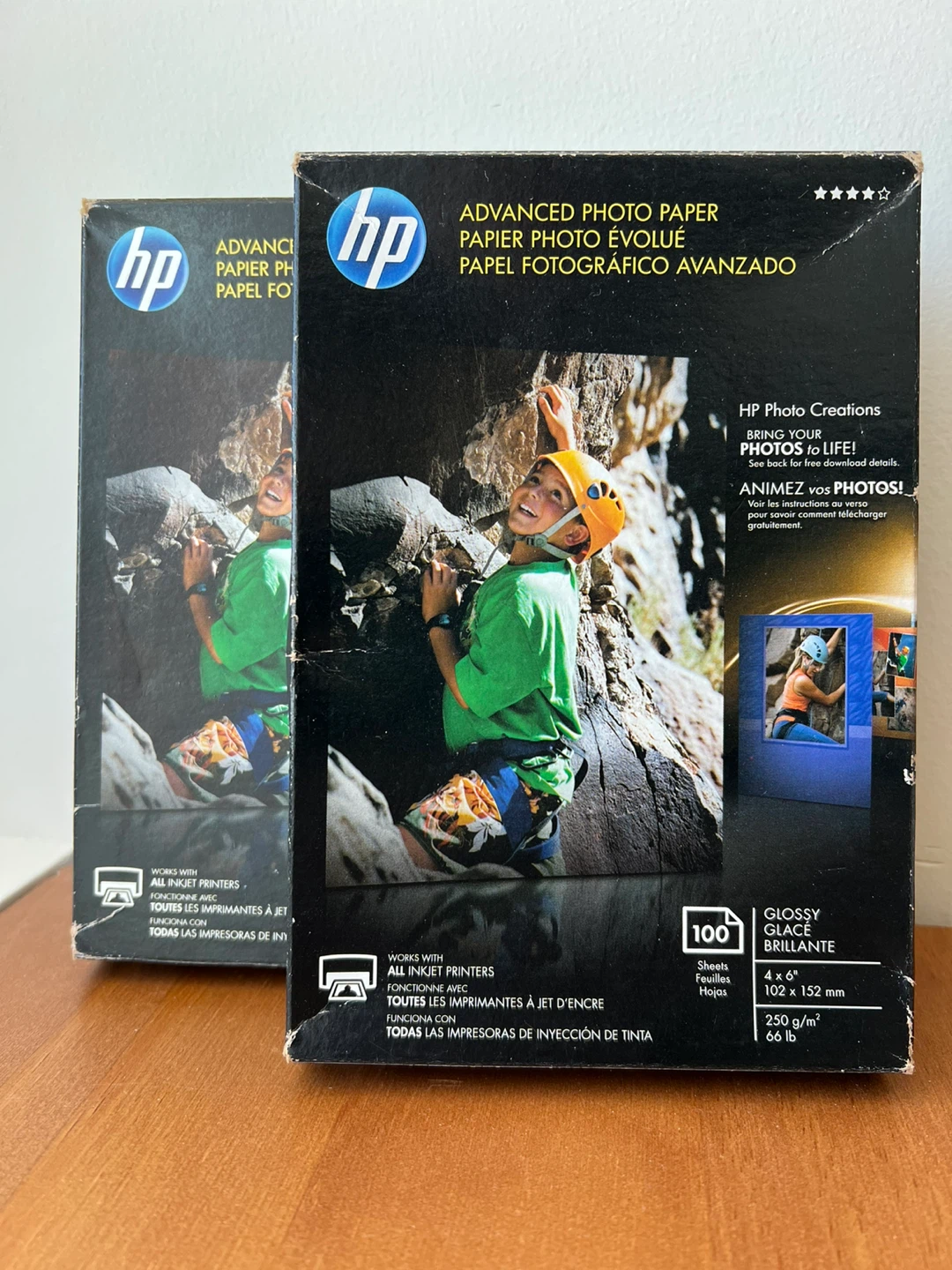 2x HP Advanced Photo Paper, Glossy, 100 Sheets