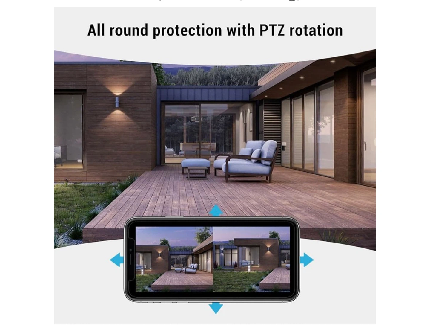 Dual Lens Security Camera - 3MP HD Pan Tilt Outdoor Camera - photo 4