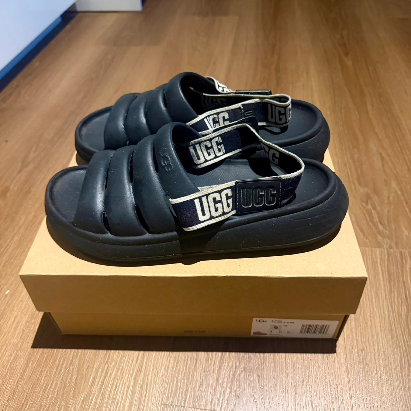 UGG Black Slides Sandals