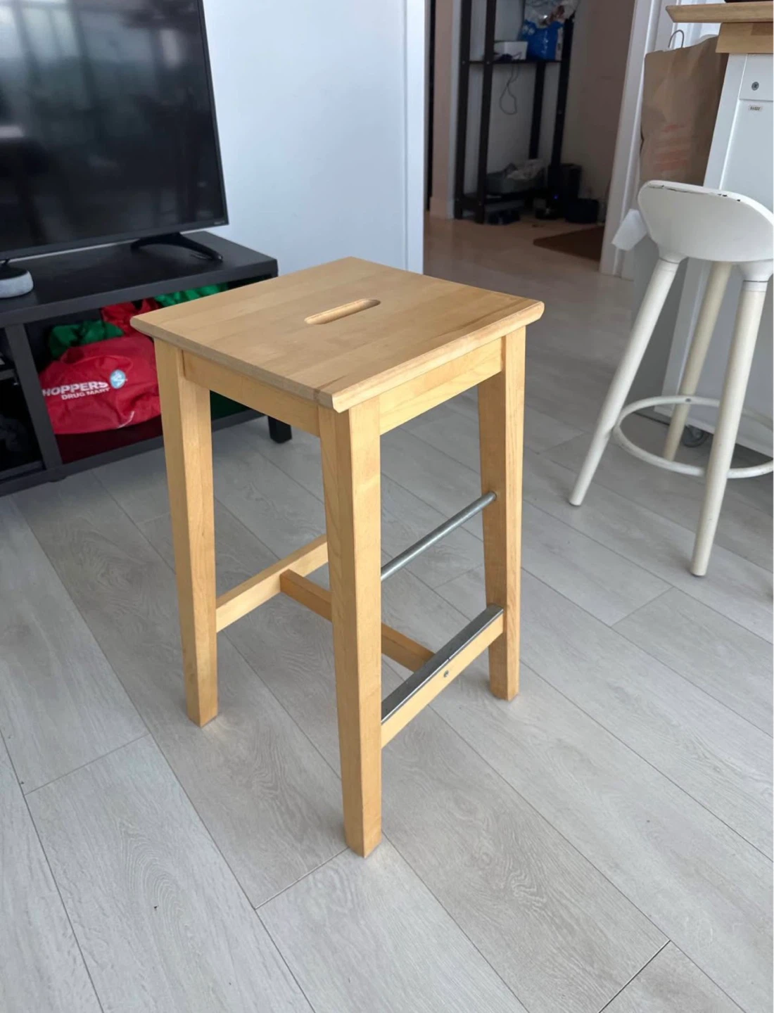 IKEA Wooden Bar Stool - photo 2