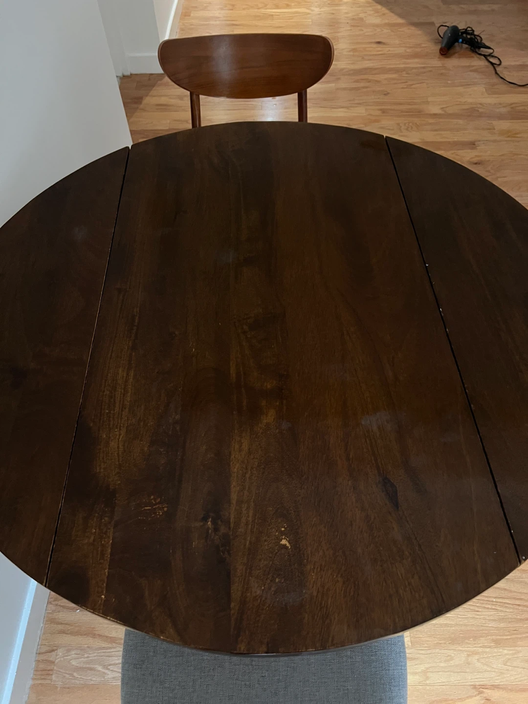 Mango wood dining table set for 3 (west Elm) - photo 2