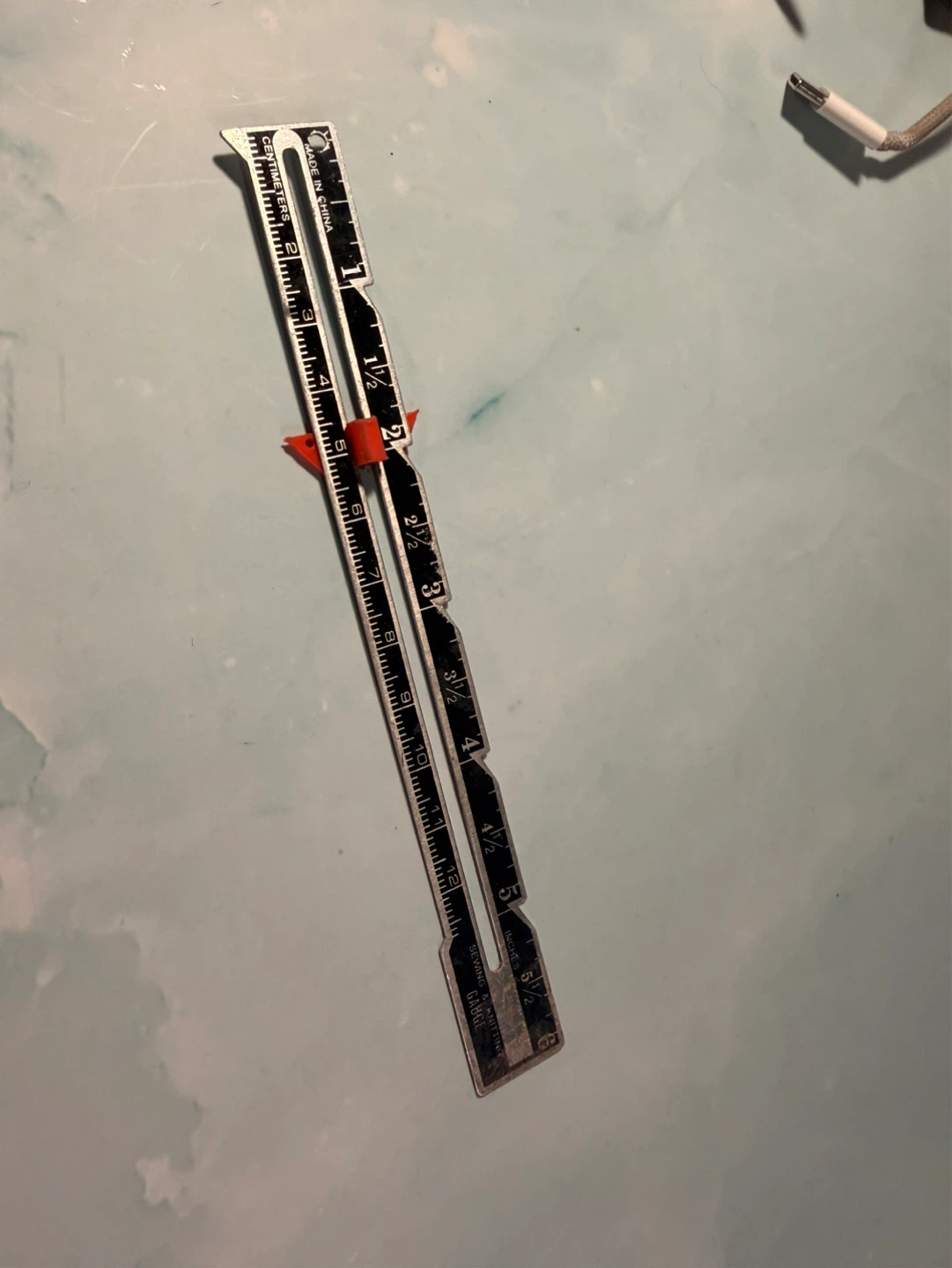 Adjustable Hem Gauge Ruler - photo 2