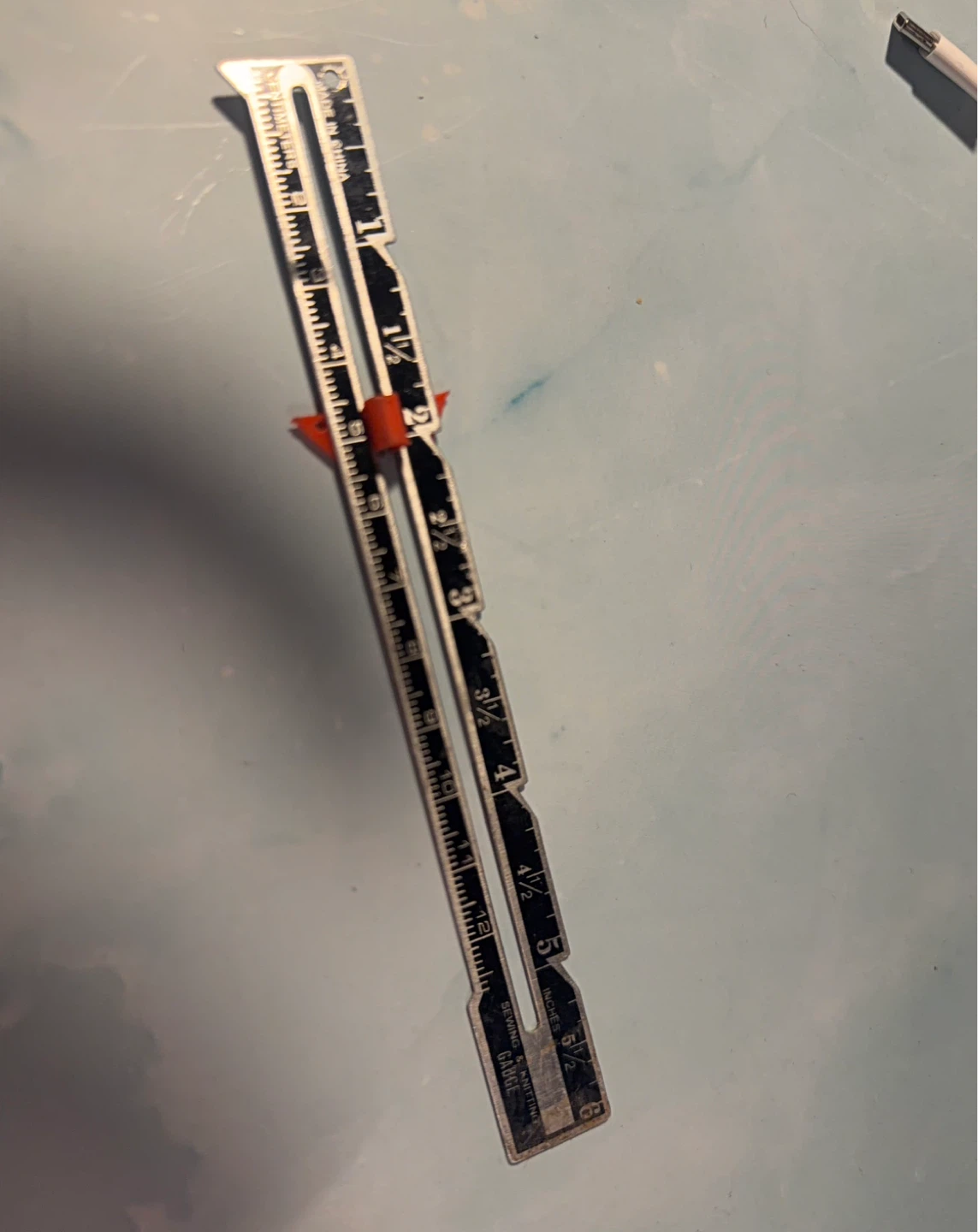 Adjustable Hem Gauge Ruler