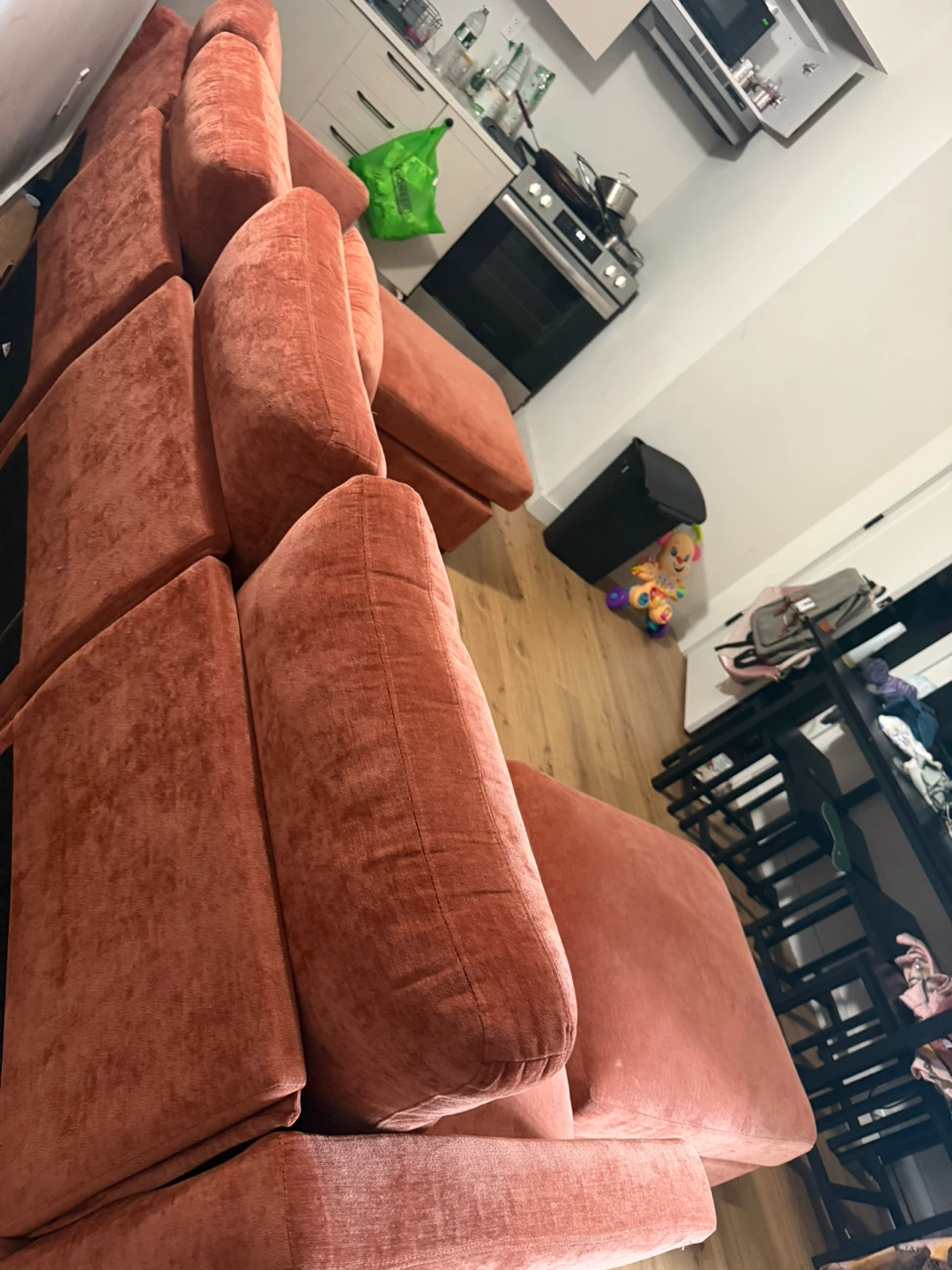 Sectional Sofa with Ottomans - orange - photo 2