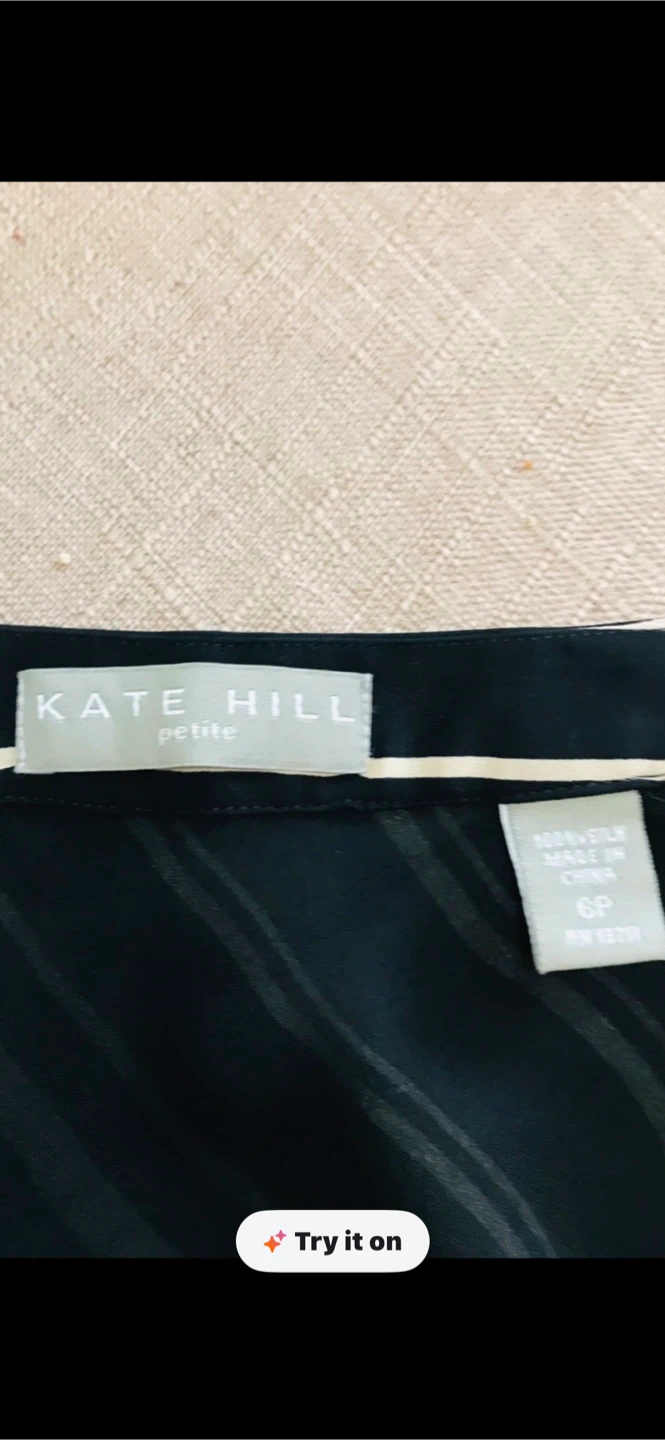 Kate Hill Petite Striped Midi Skirt - photo 2