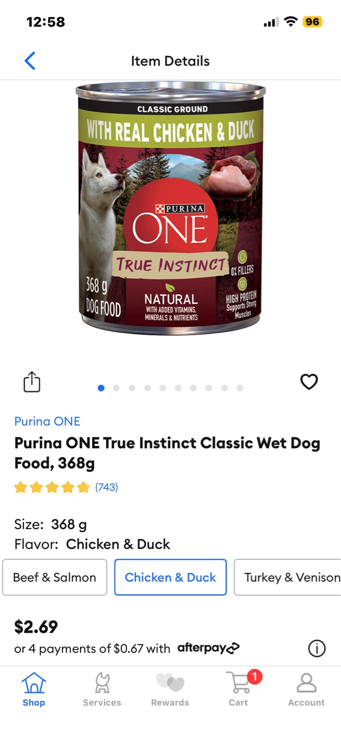 Purina One Wet Dog Food Lot (36 Cans) - photo 2