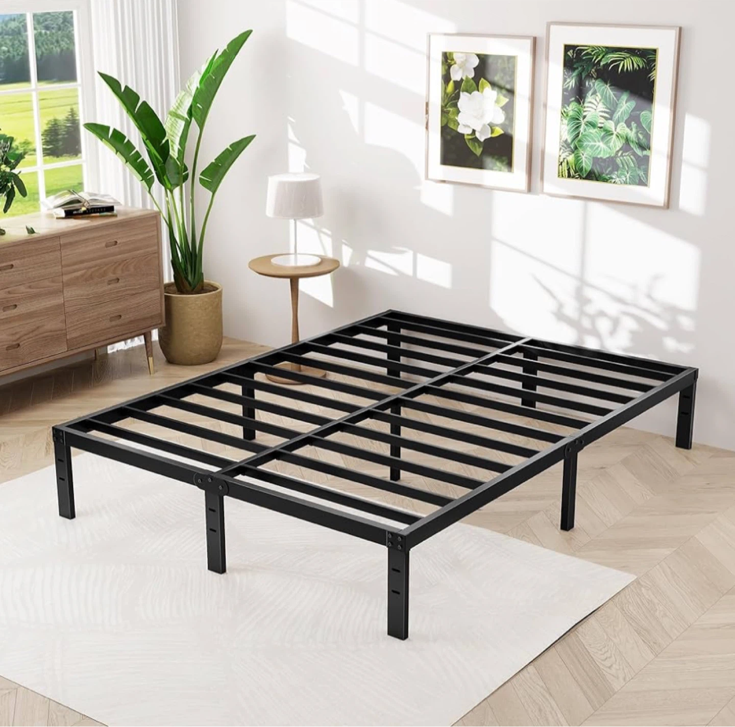 Queen Size Metal Bed Frame 14 inches - photo 5