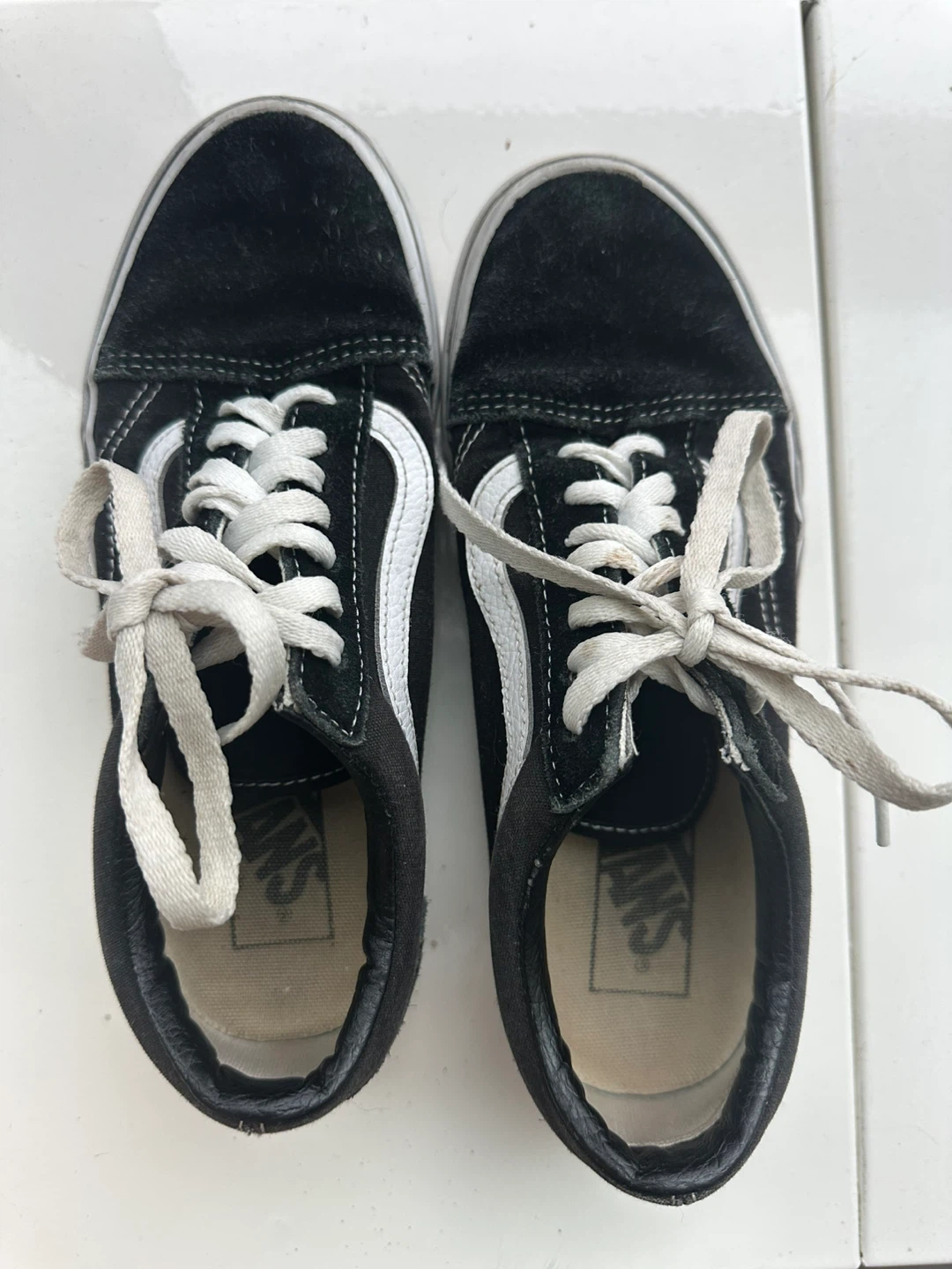 Vans Old Skool Black Suede Shoes US Women's 7