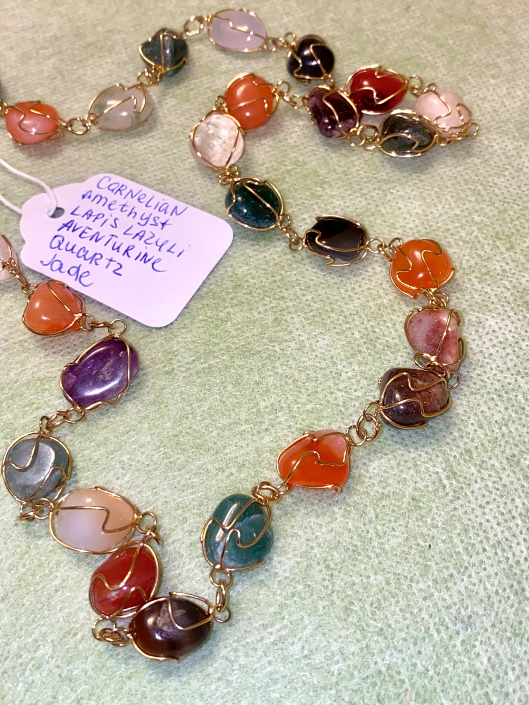 Vintage 1960s-70s Semi-Precious Stone Necklace - photo 4