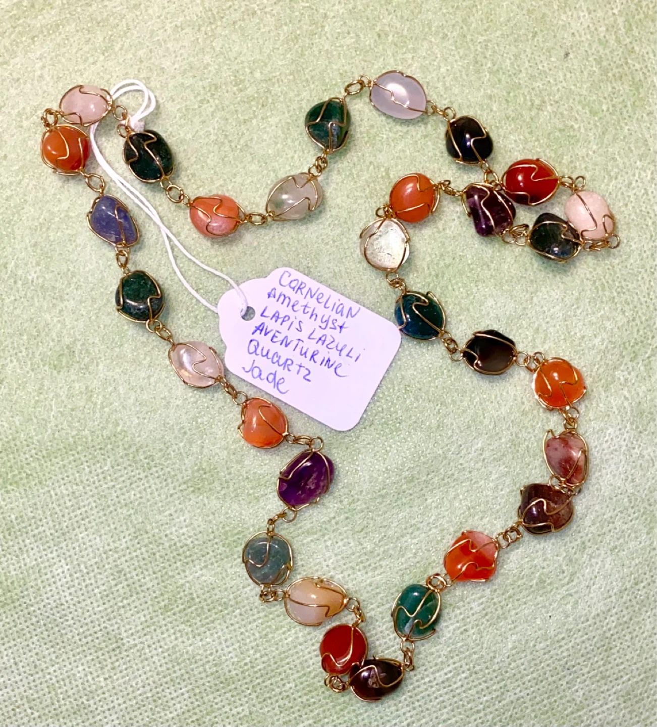 Vintage 1960s-70s Semi-Precious Stone Necklace