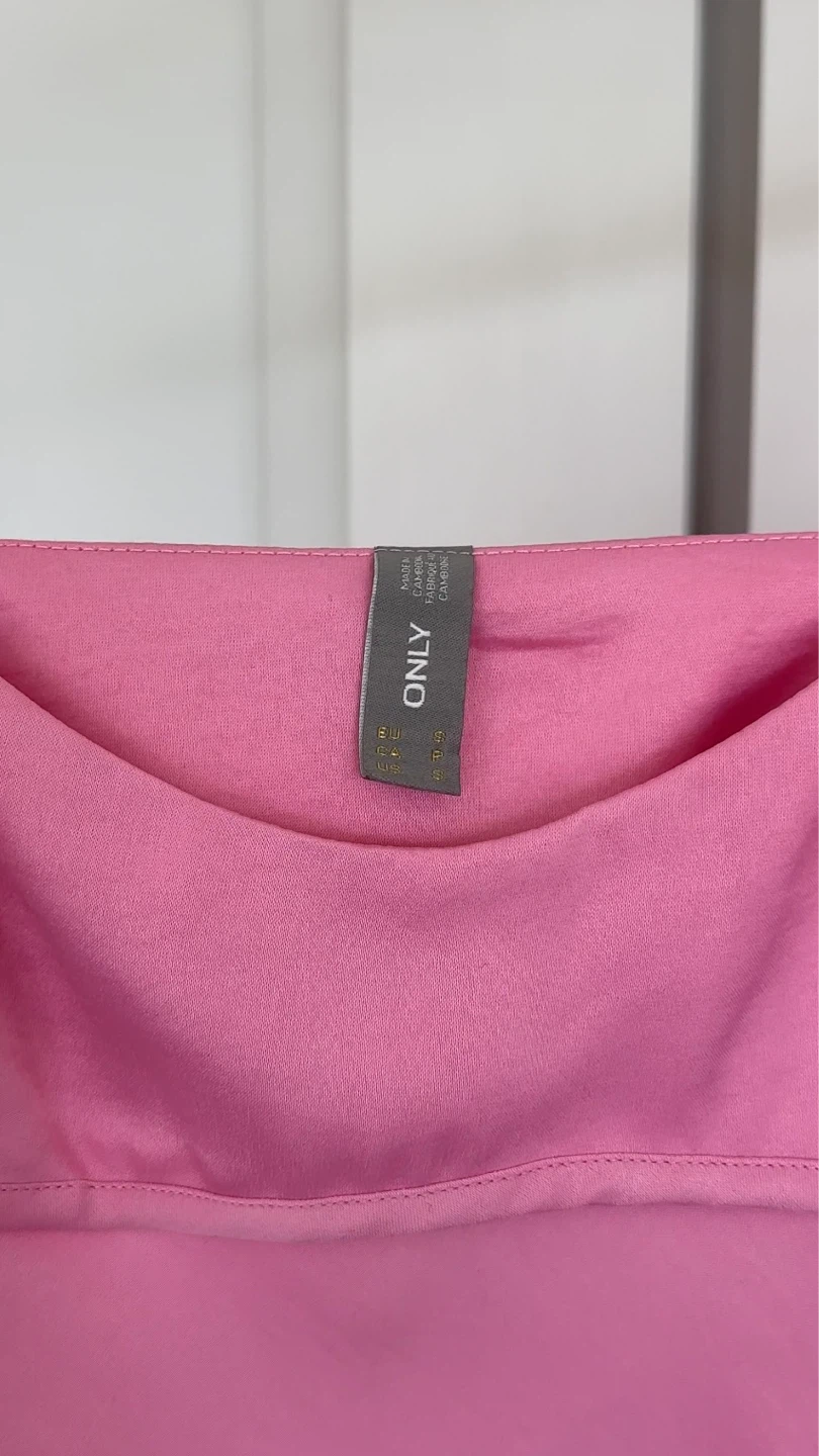 ONLY Pink Satin Slip Midi Dress - photo 3