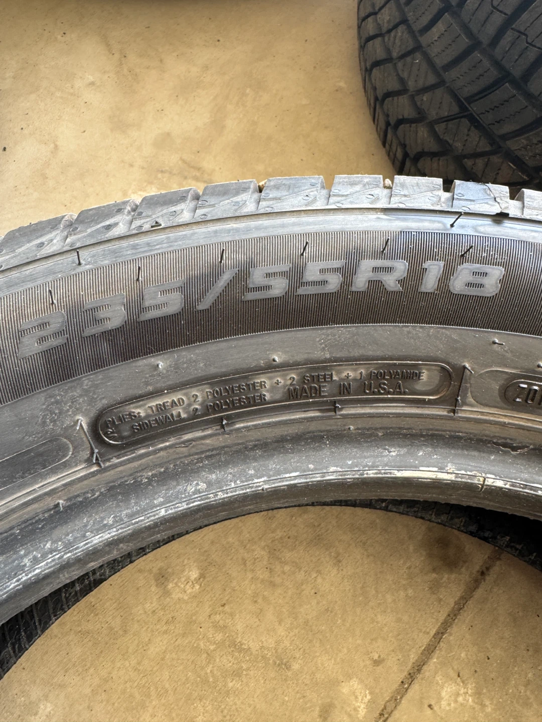 235/55R18 cooper traction command (dot 2925) set of four tires - photo 5