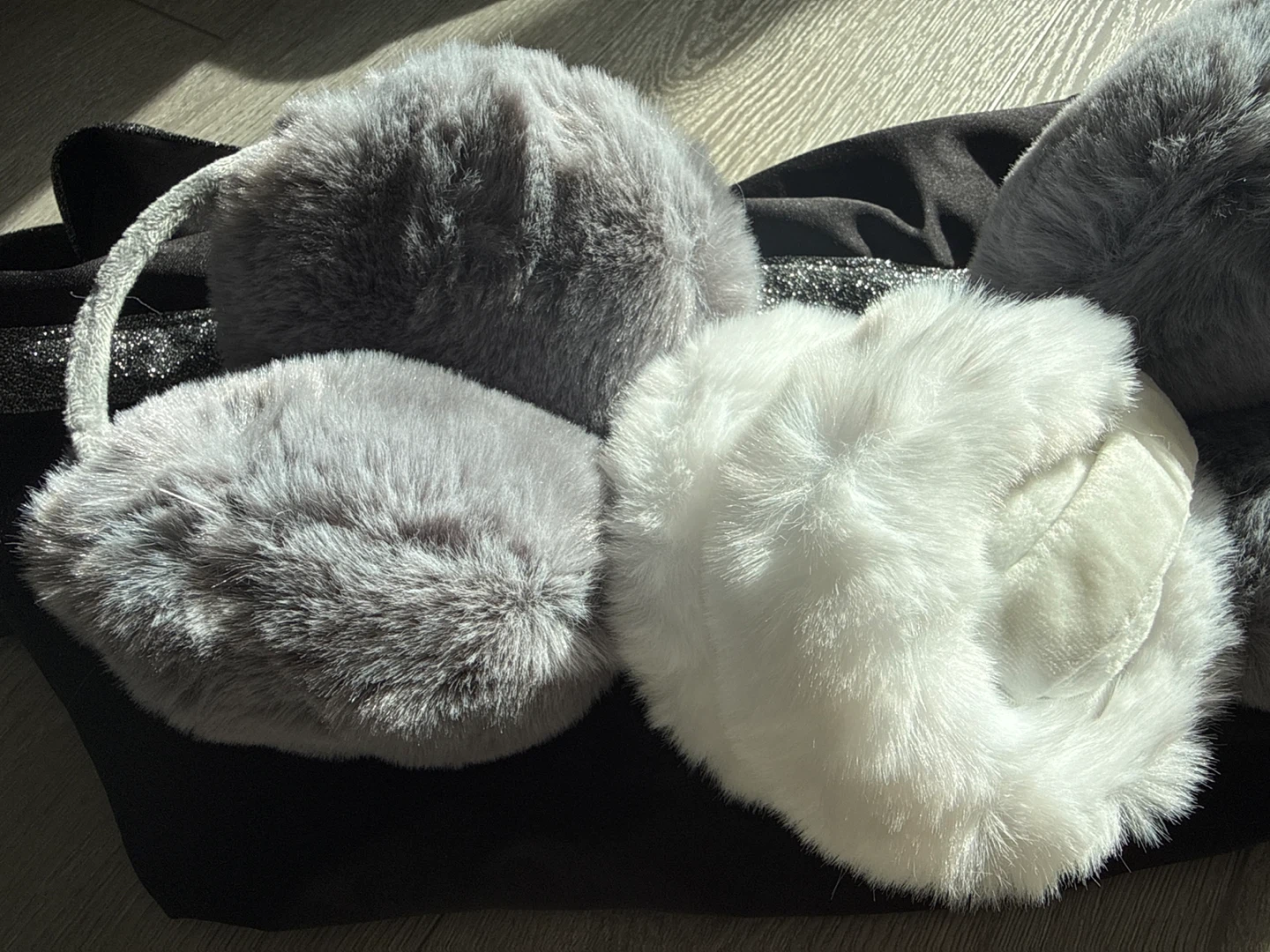 Earmuffs - Grey and White