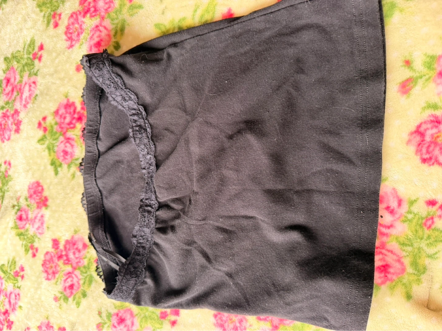2 Forever 21 shirts one Black Floral Burnout Sheer  Skirt - photo 5