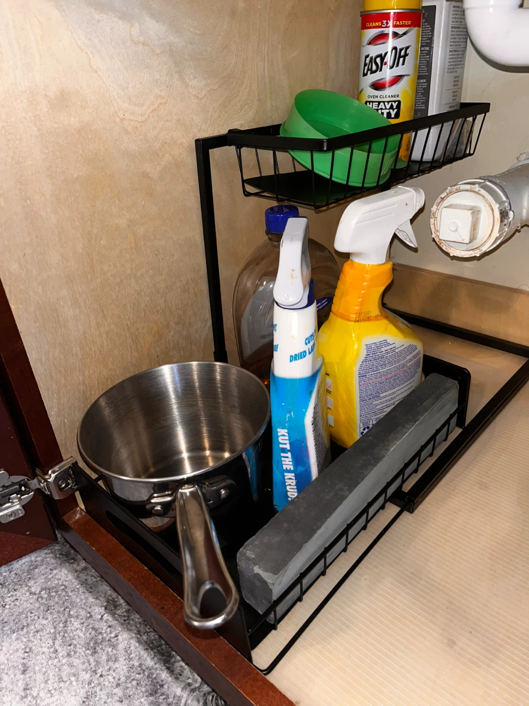 Black Under Sink Storage Rack - photo 2