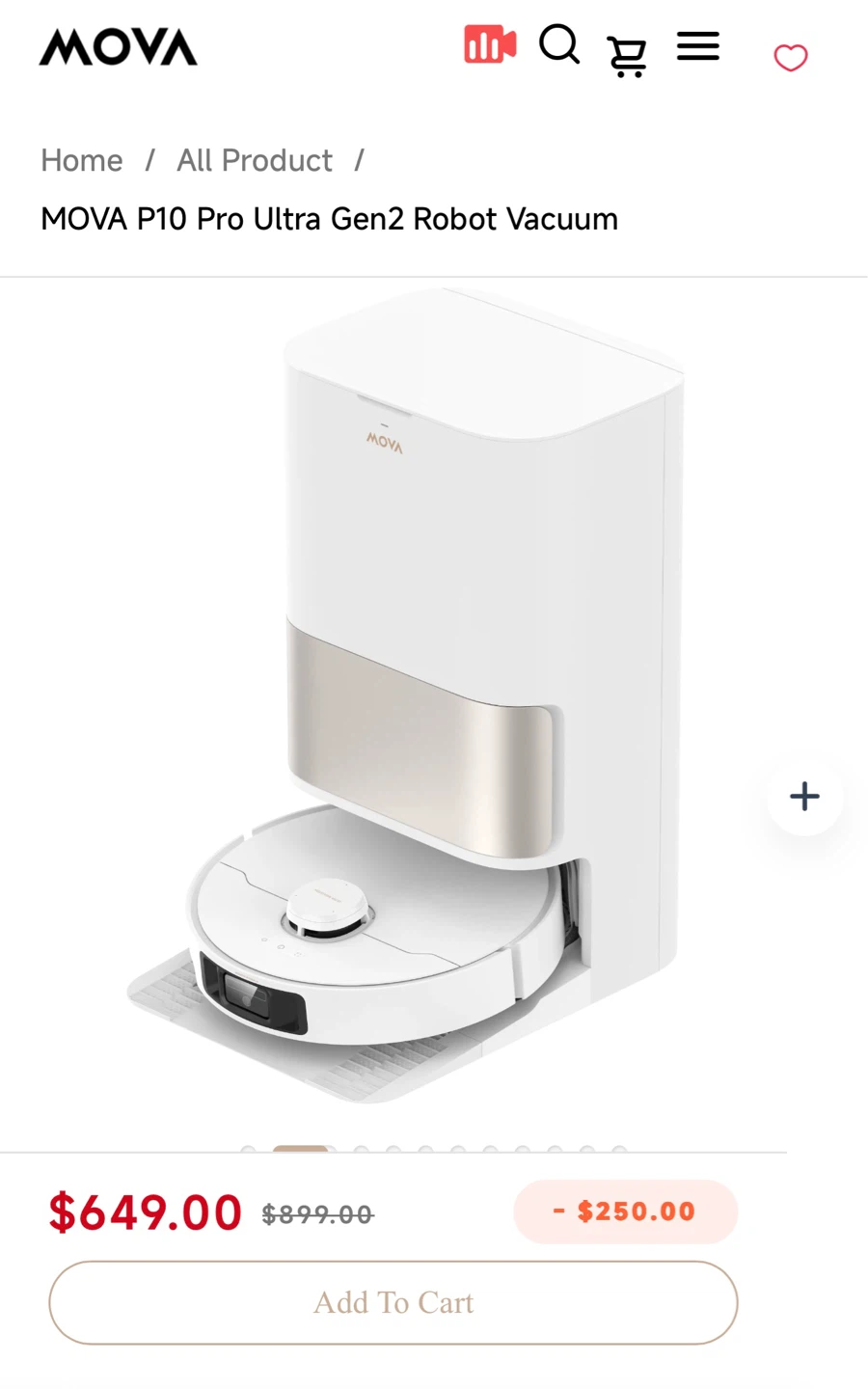 MOVA P10 Pro Ultra Gen2 Robot Vacuum - photo 2