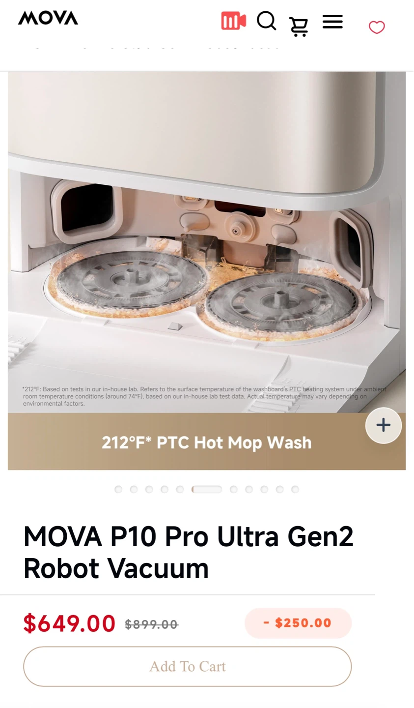 MOVA P10 Pro Ultra Gen2 Robot Vacuum - photo 4