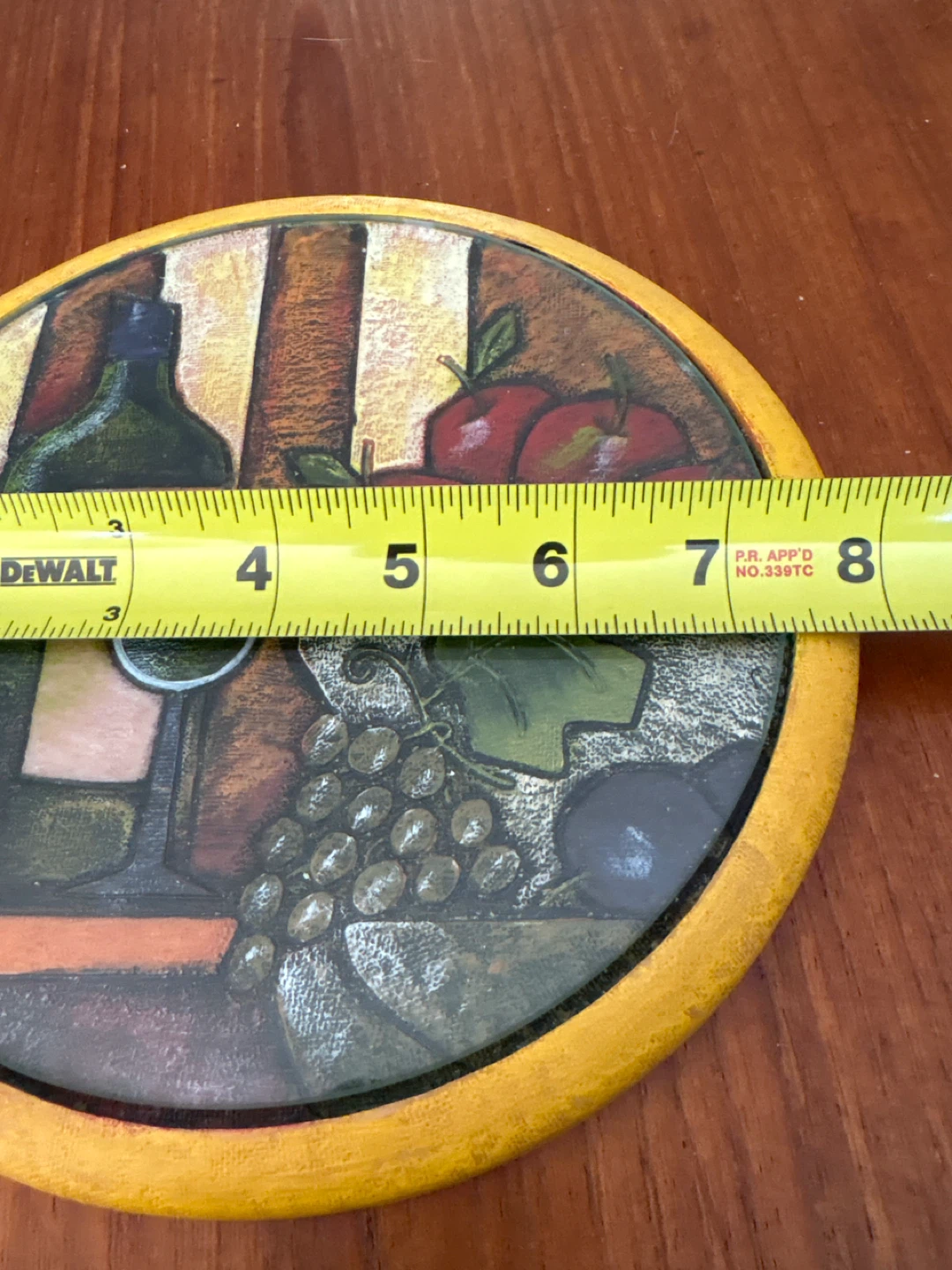 Vintage Wine and Fruit Coaster - photo 3