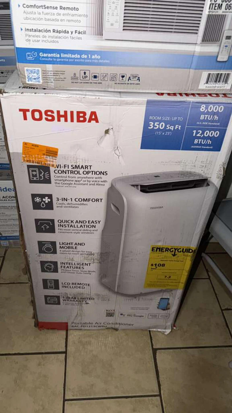Toshiba Portable Air Conditioner 12 mil BTU - photo 2