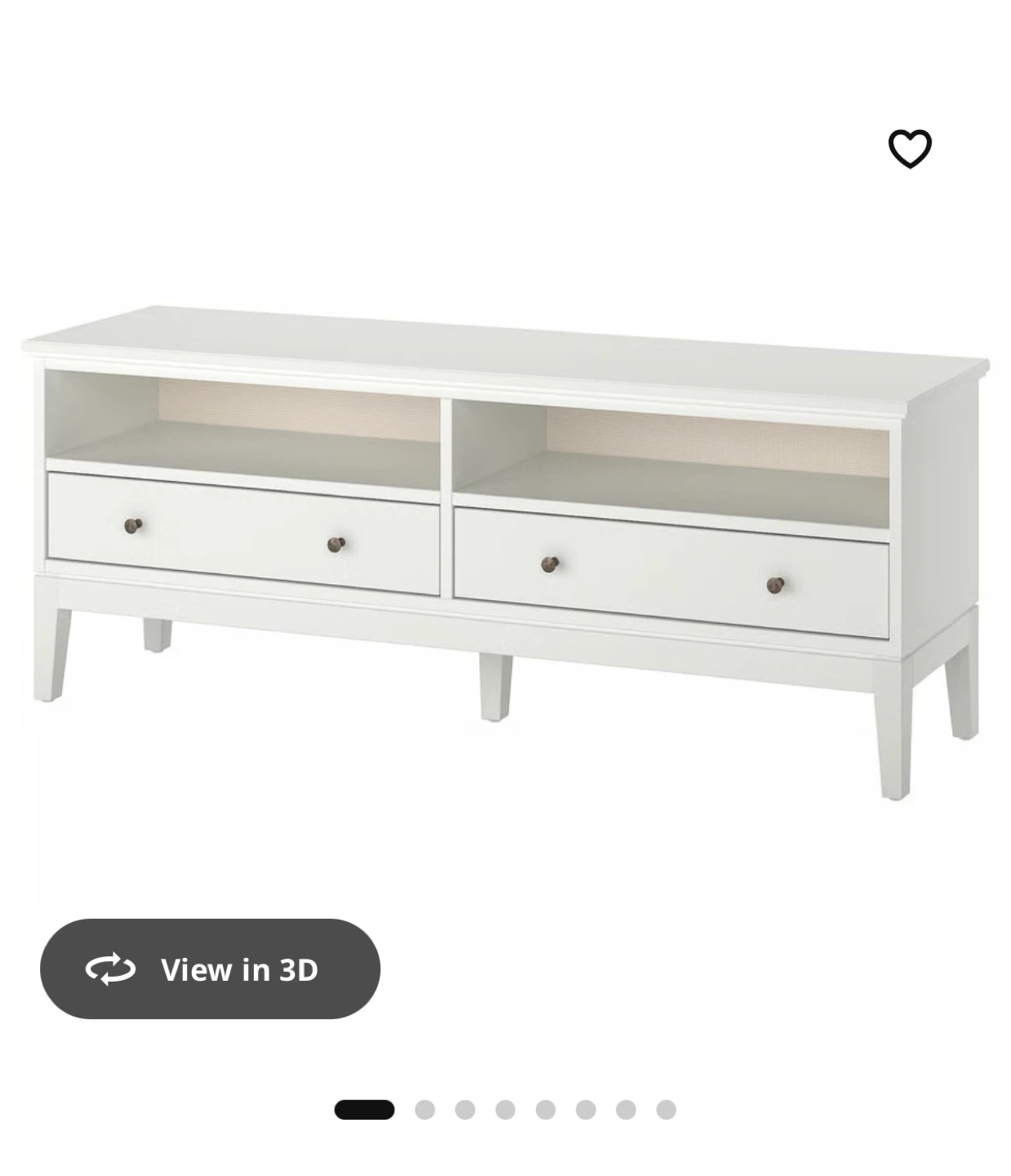 IKEA IDANA White TV Stand - photo 3