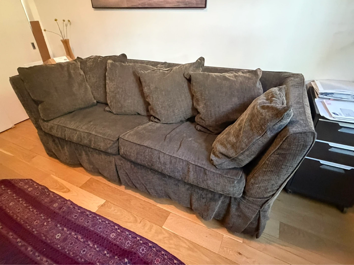 Crate & barrel queen sleeper sofa - photo 2