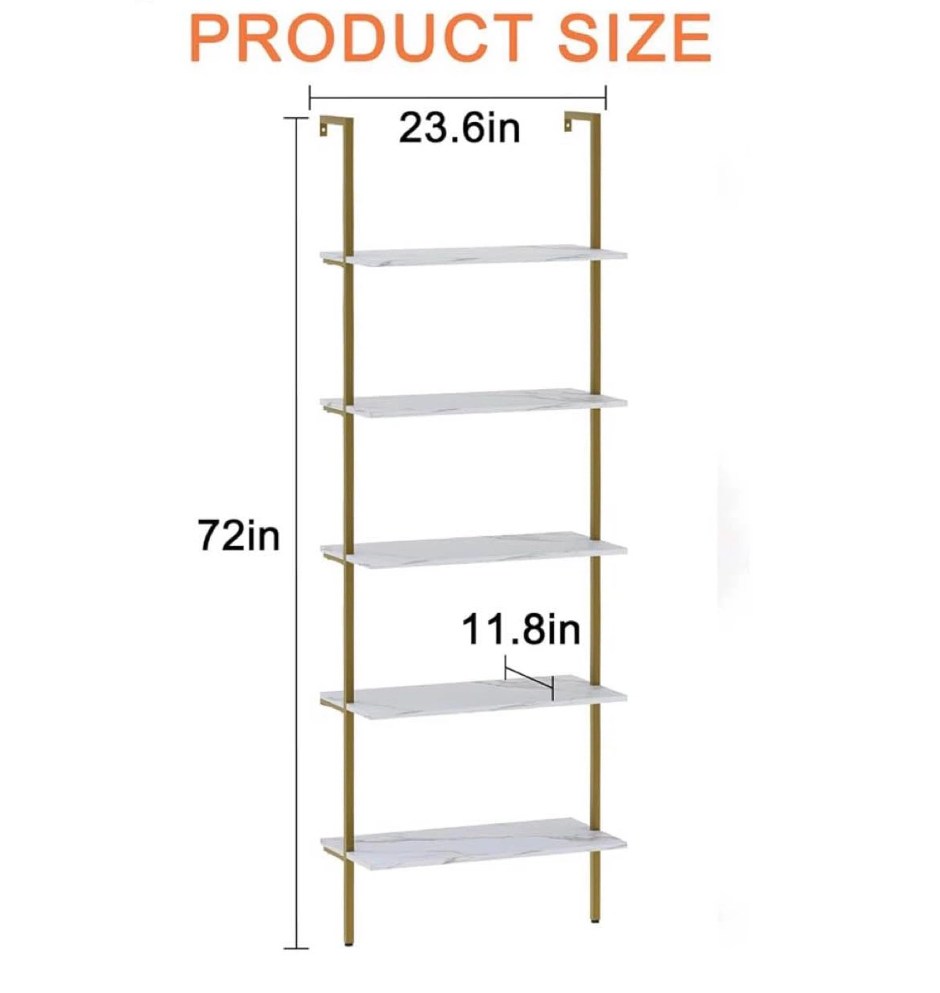 5-Tier Ladder Bookshelf - photo 3