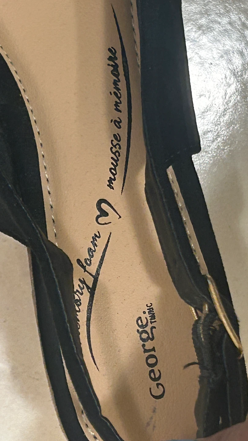 George Women's Black Wedge Heels - photo 3