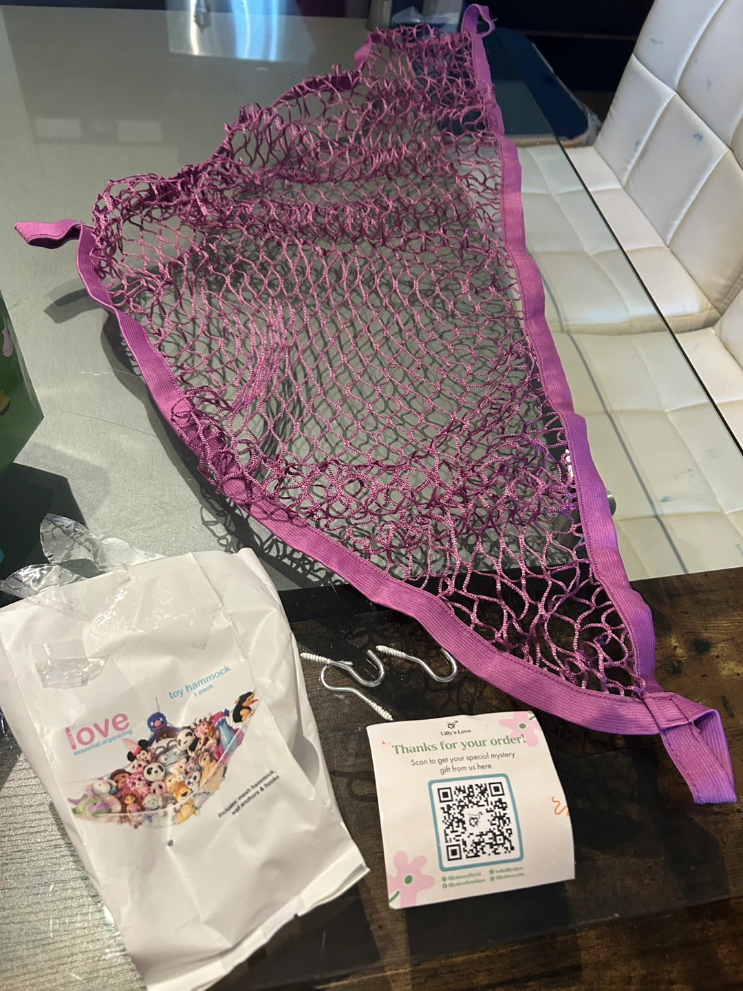 Mesh toy hammock