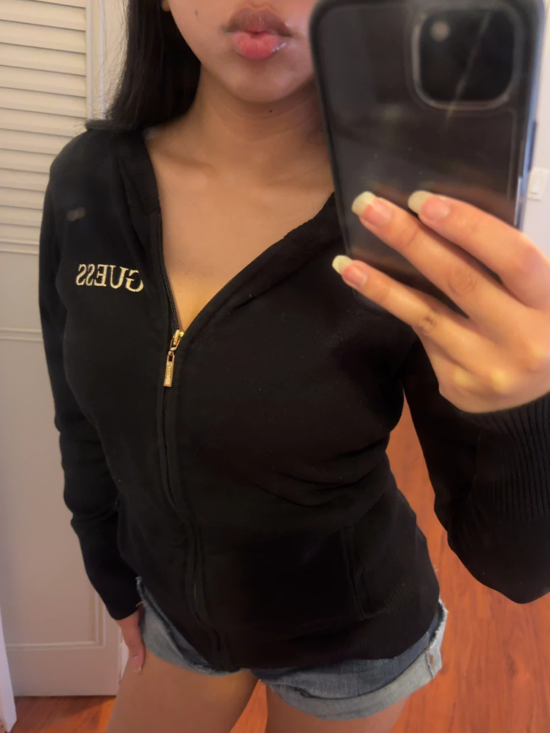Guess zip up hoodie