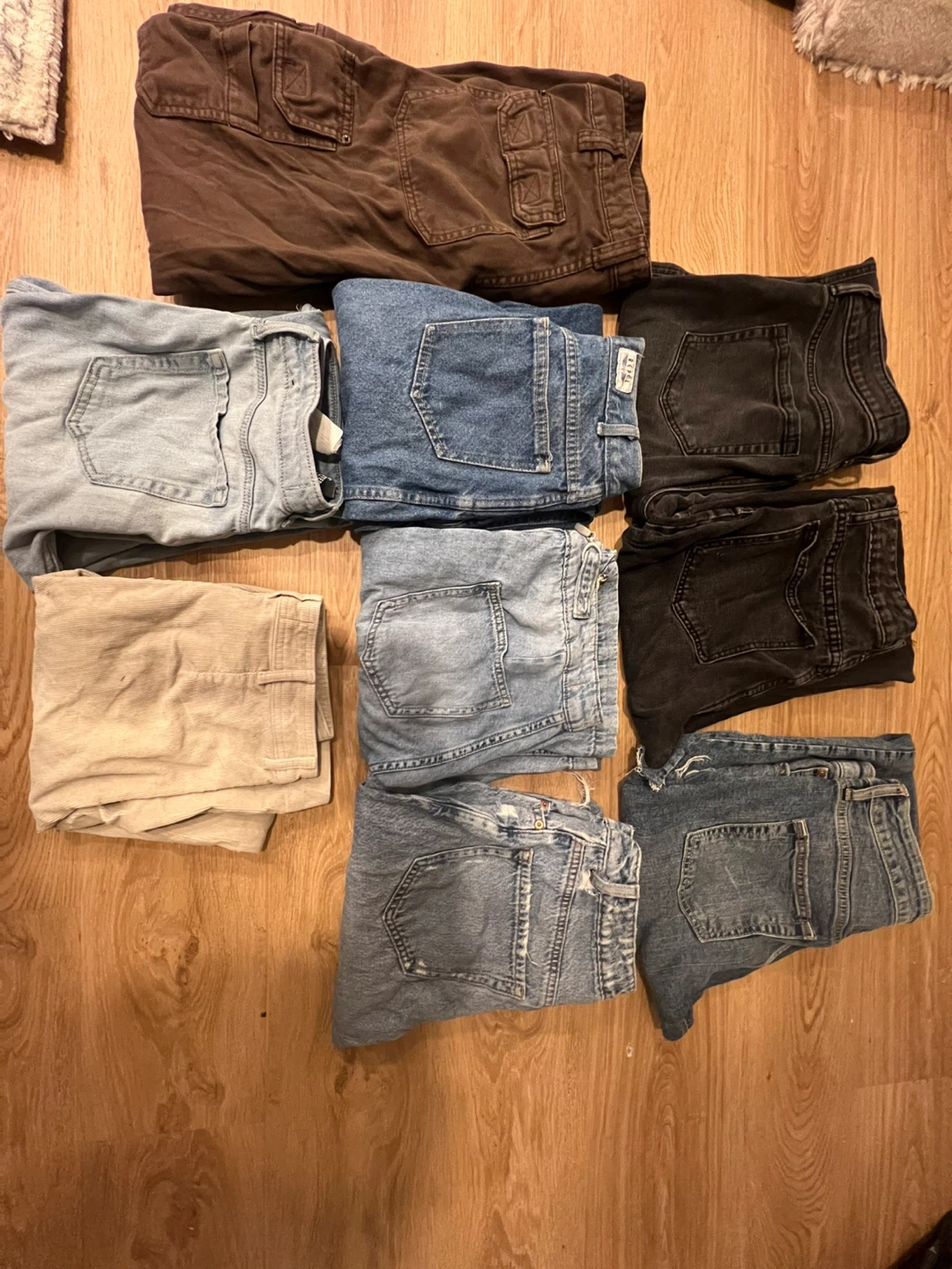 Bundle of 9 pairs of jeans and pants - photo 3